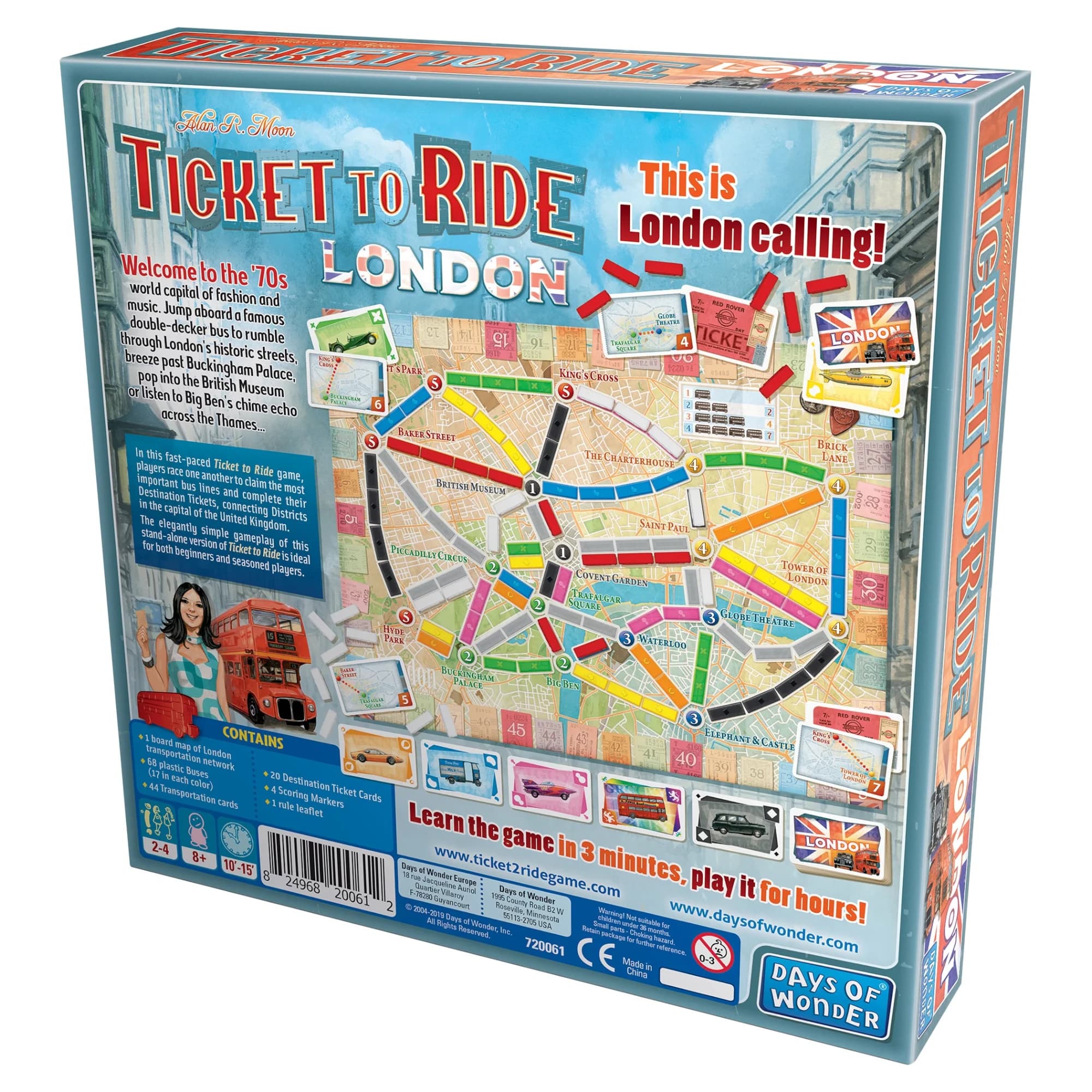 Juego de Mesa Asmodee Ticket To Ride Londres +8 - 2