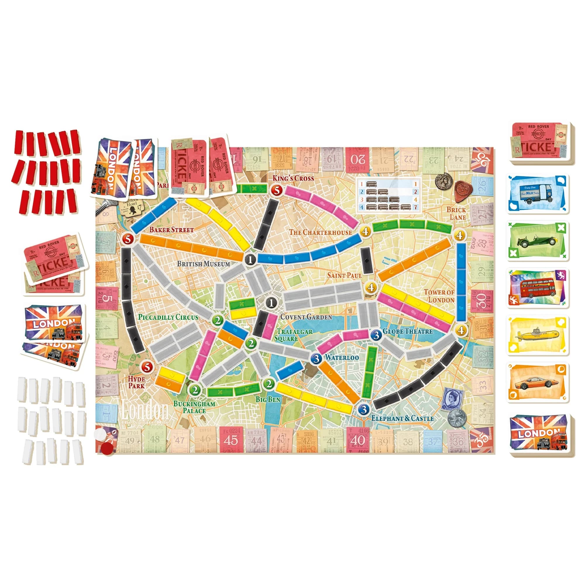 Juego de Mesa Asmodee Ticket To Ride Londres +8 - 10