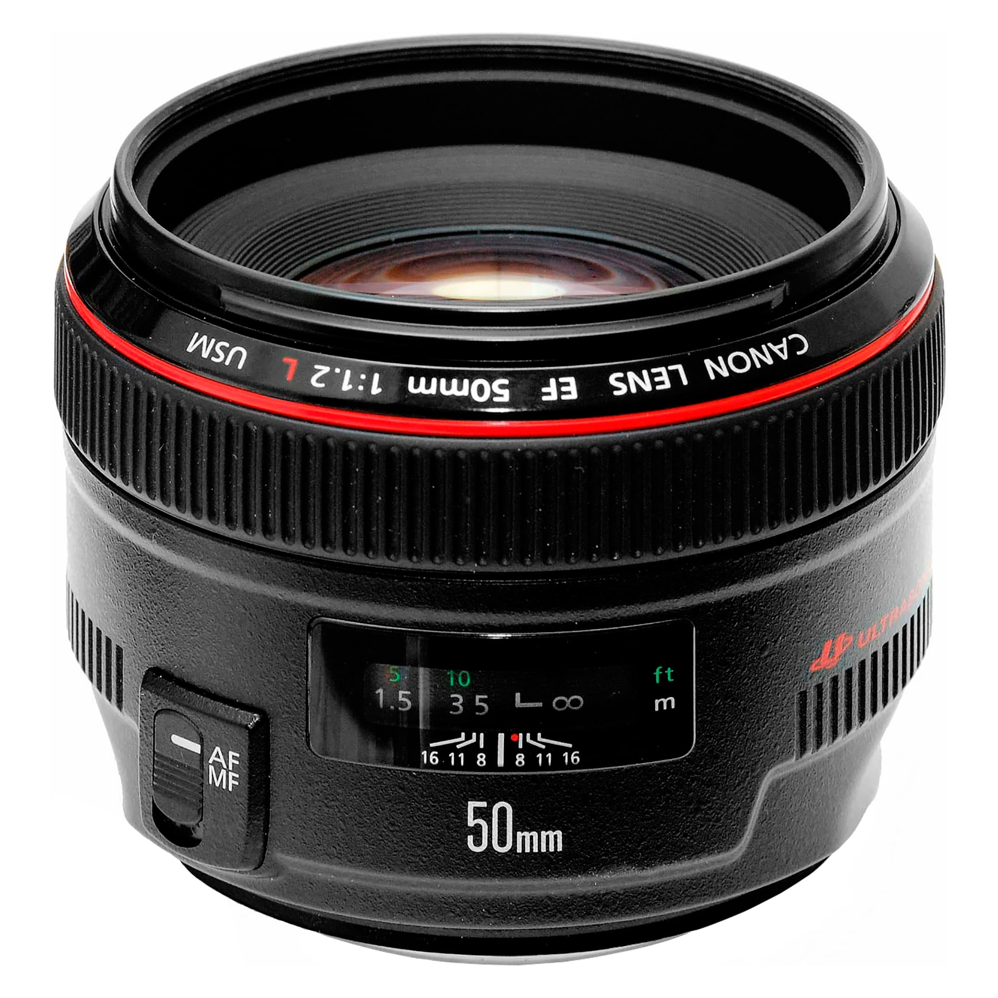 Lente Canon EF 50mm F/1.2L USM Aumento Máximo 0,15x - 2