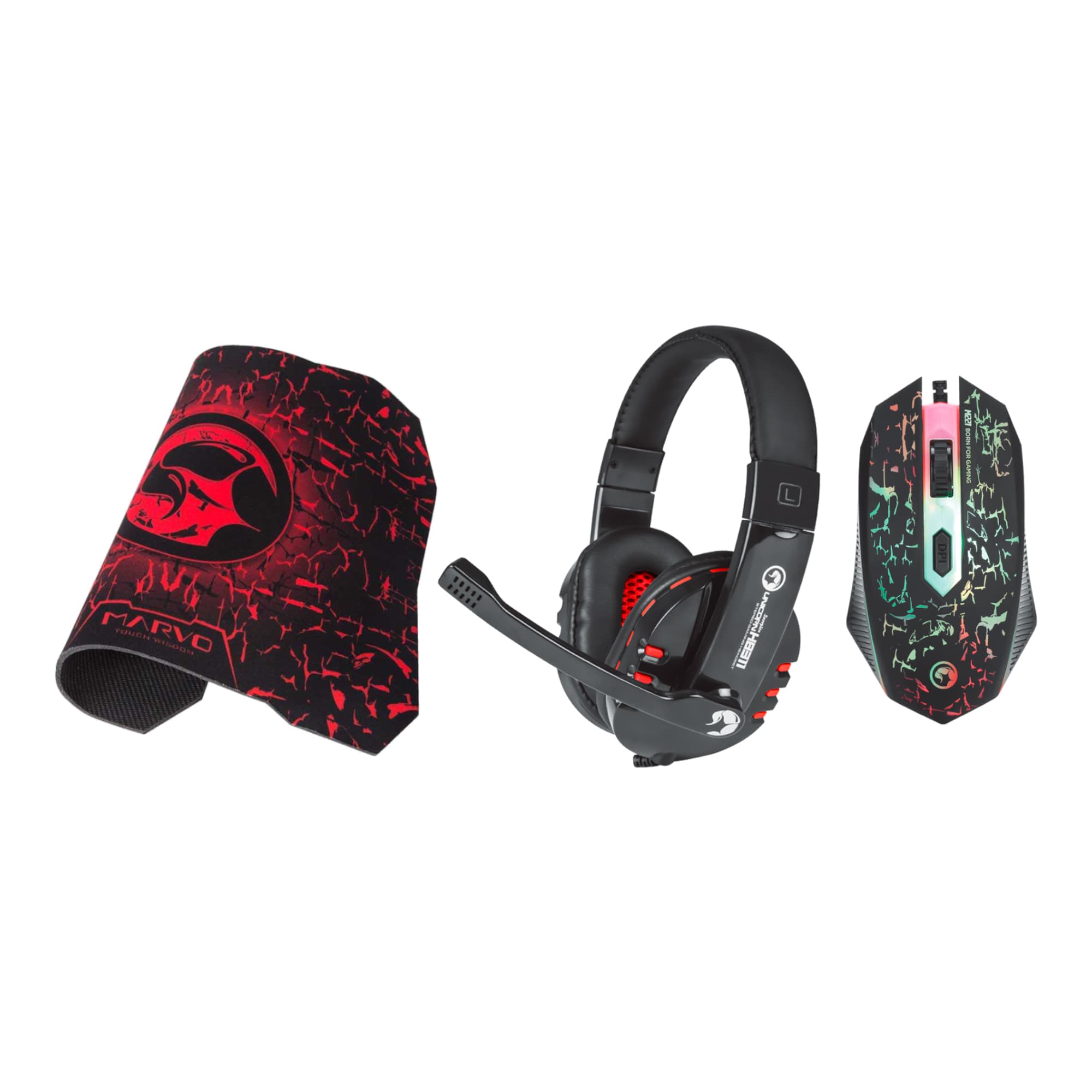 Combo Gaming 3en1 Marvo Cm370 Ergonómico