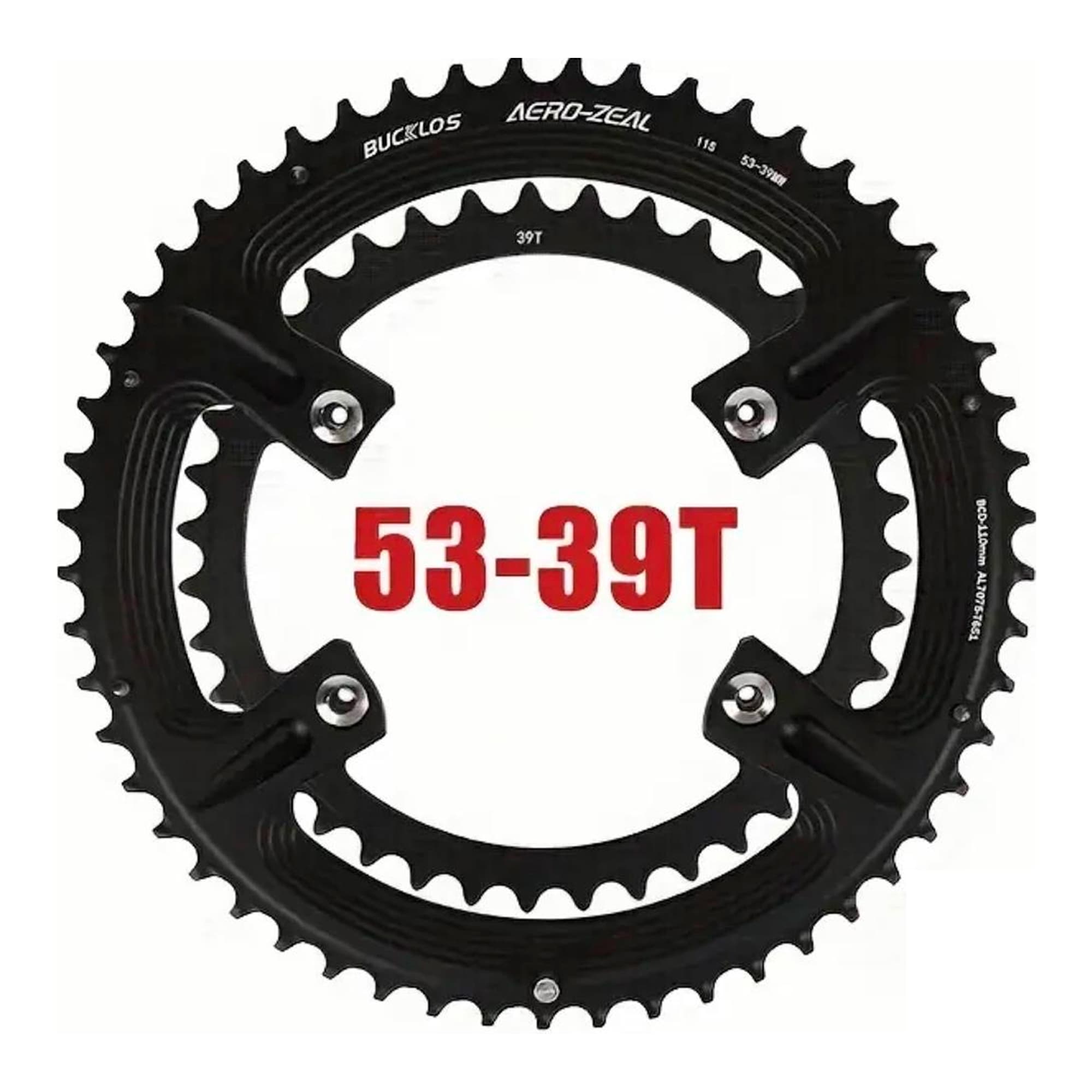 Plato Para Cadena De Bicicleta Bucklos 53-39t 10/11/12V