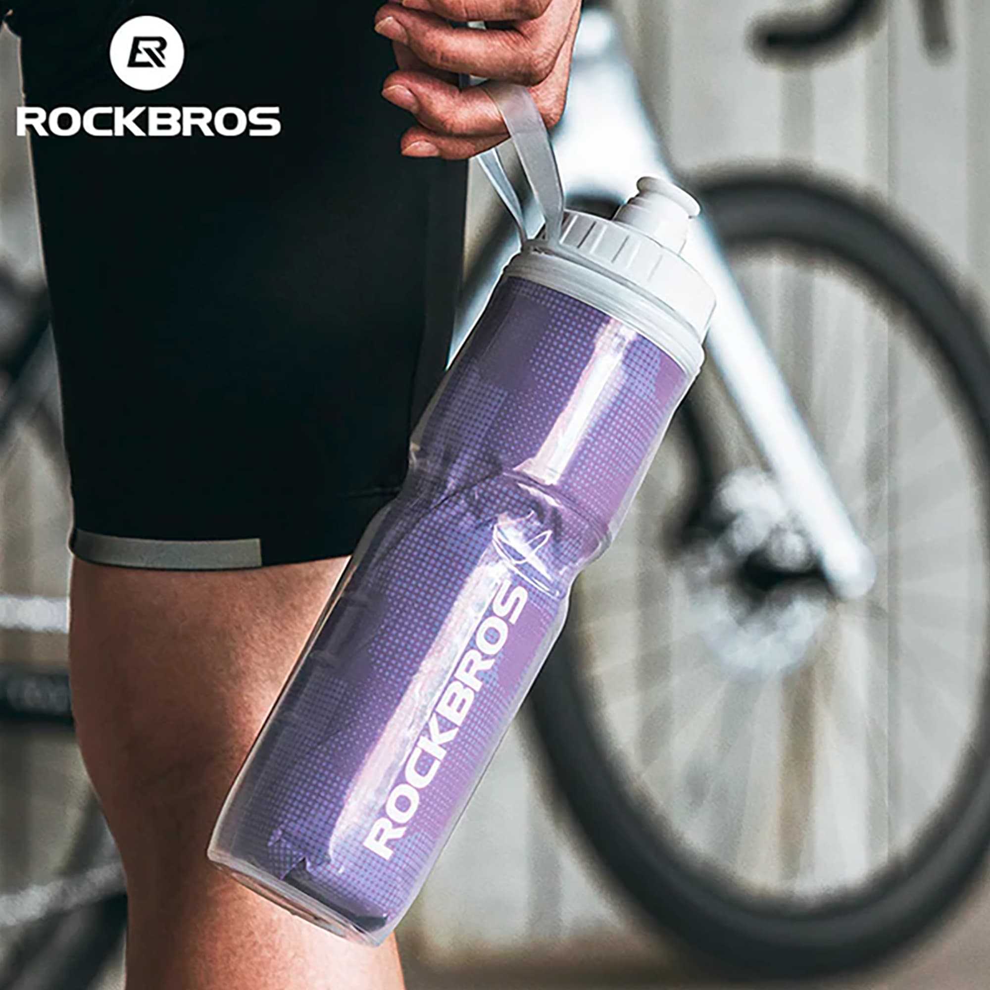 Caramañola Térmica Rockbros 670ml Ergonómica Antideslizante - 6