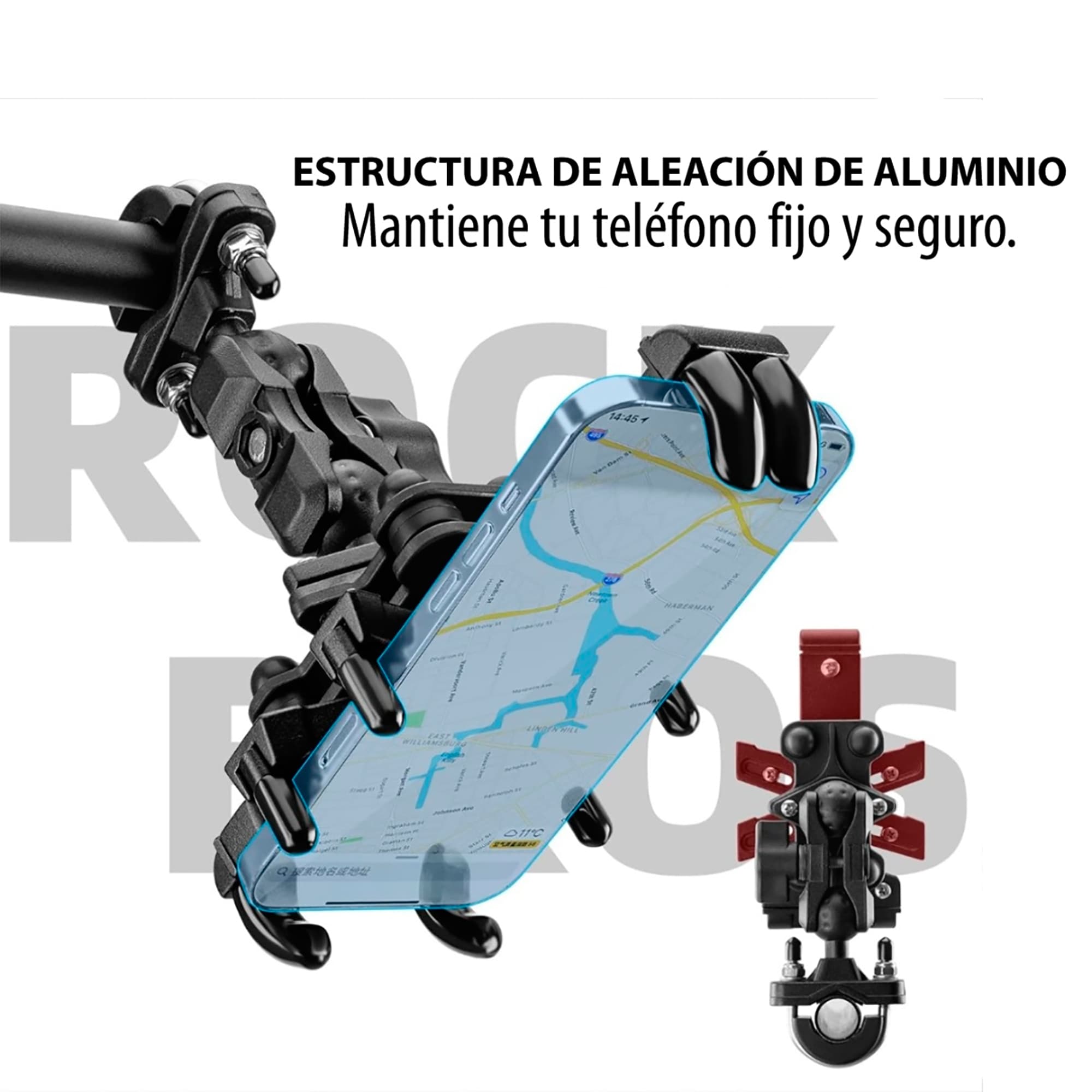 Soporte De Bicicleta Para Smartphone Rockbros 360° - 5