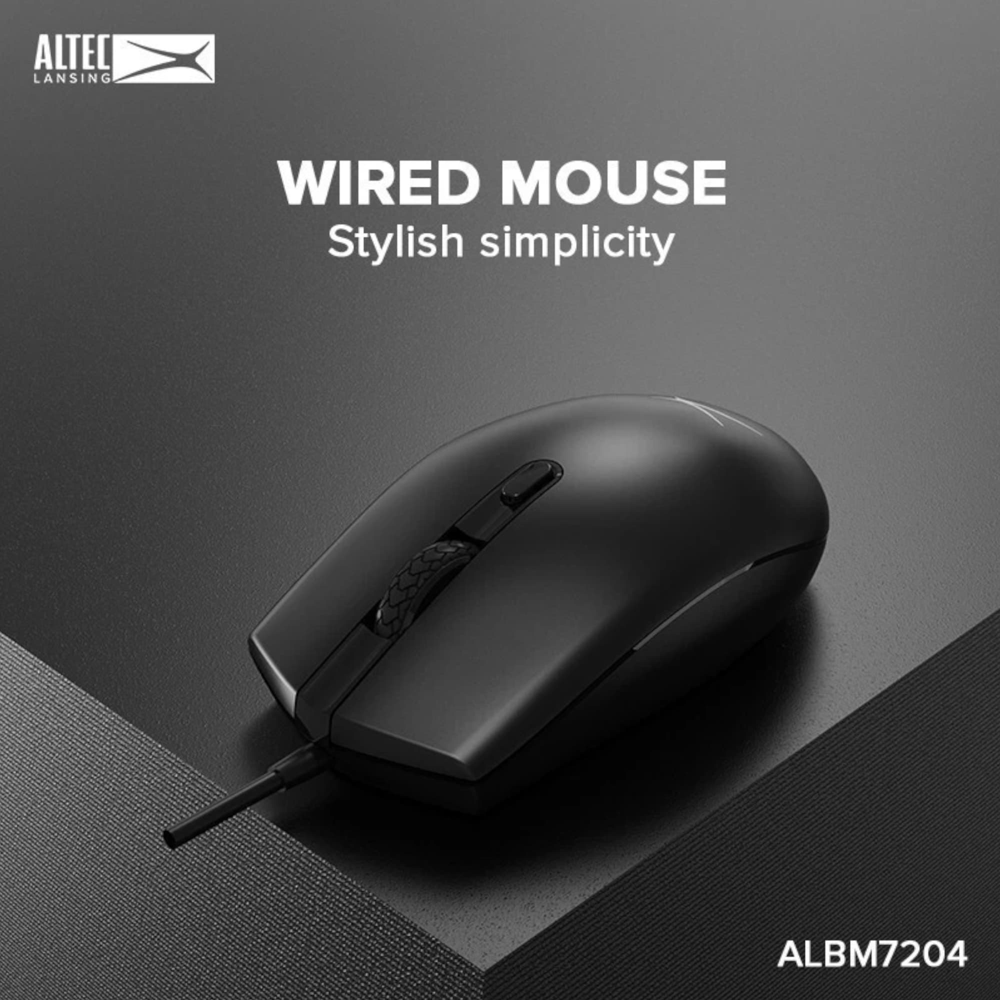 Mouse Cableado Altec Lansing Albm7204 Usb 2400dpi - 5