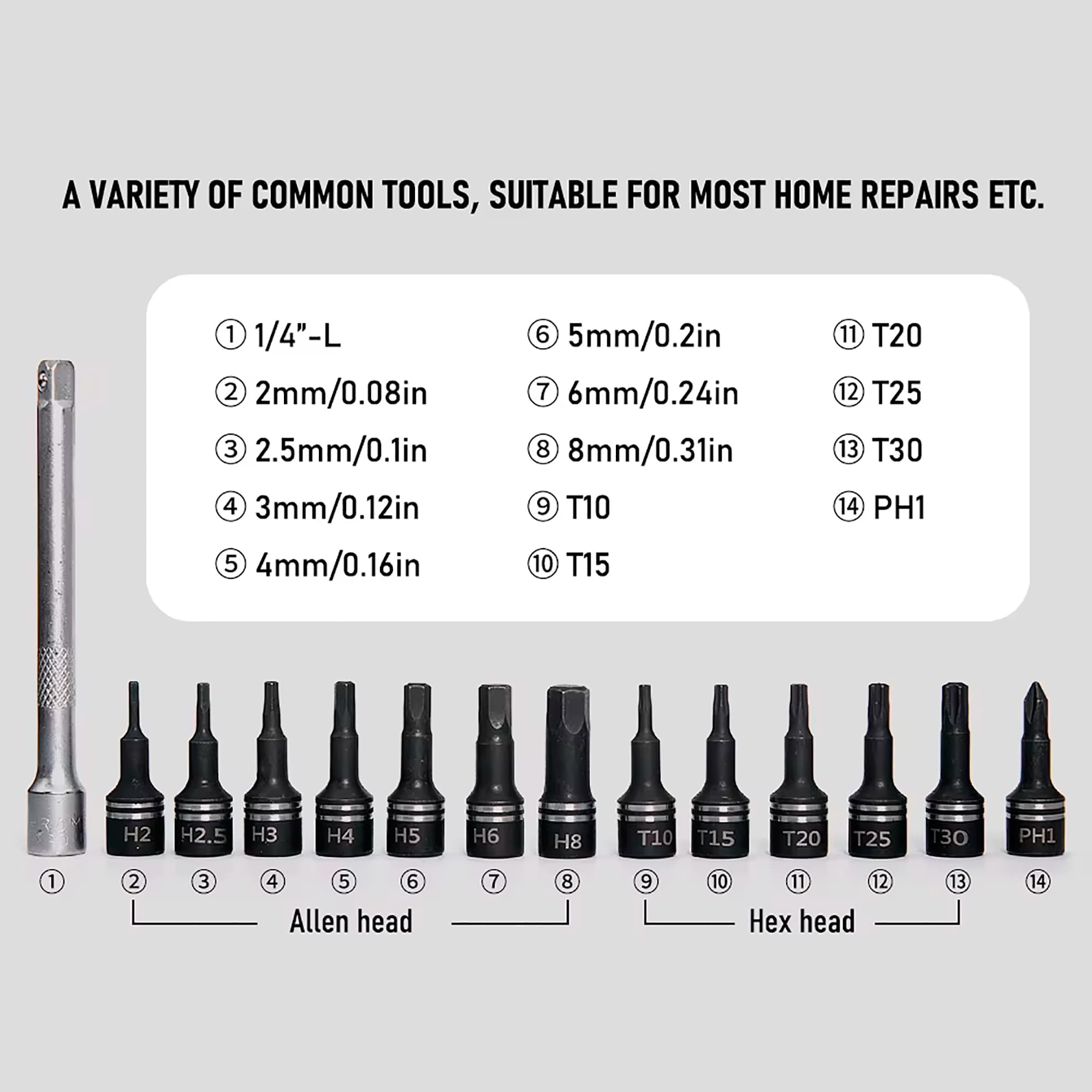 Kit De Herramientas Thinkrider Con Llave Torque Y Puntas Torx Y Allen - 2