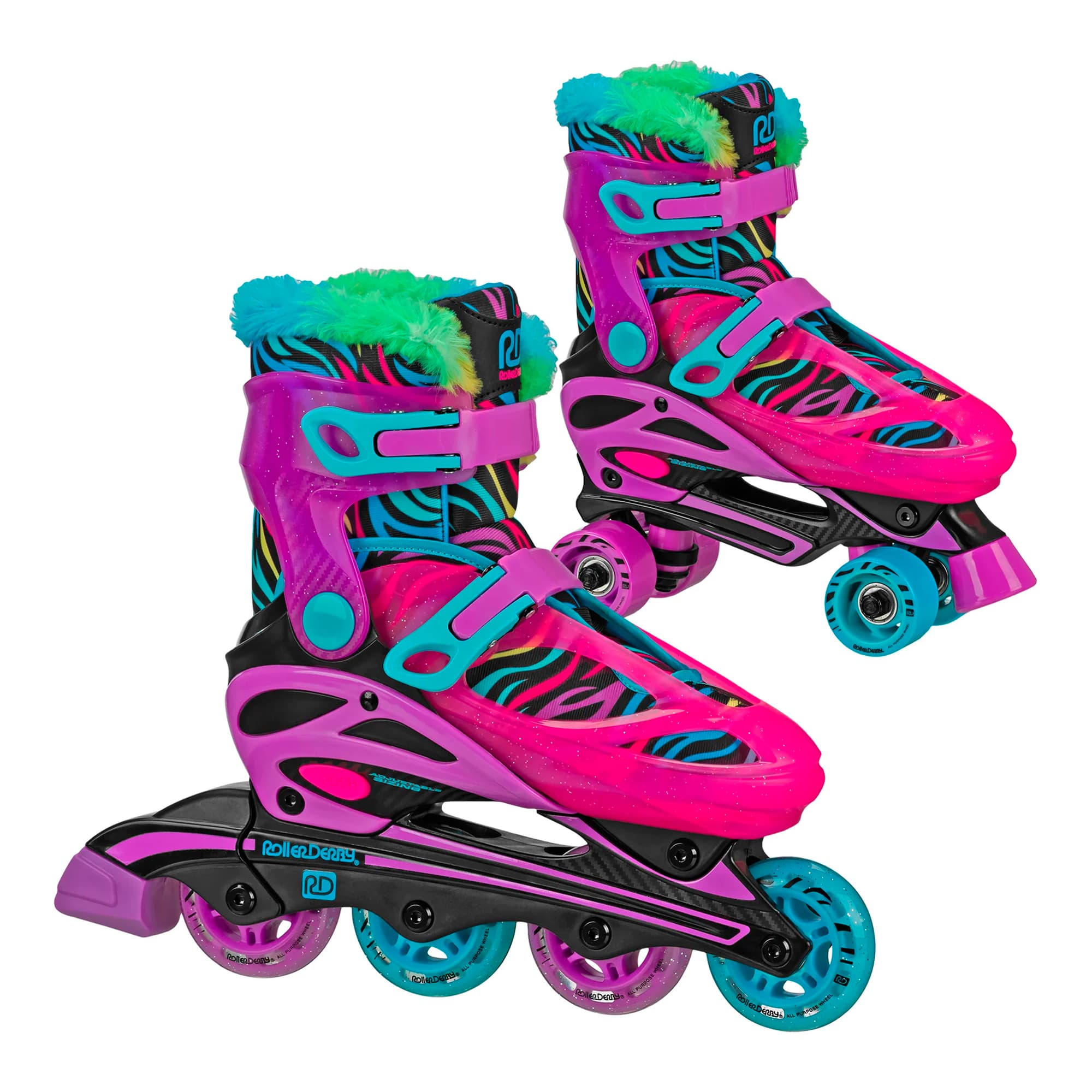 Patines 2en1 Ajustables Para Niños Roller Derby Sprinter Talle 3-6