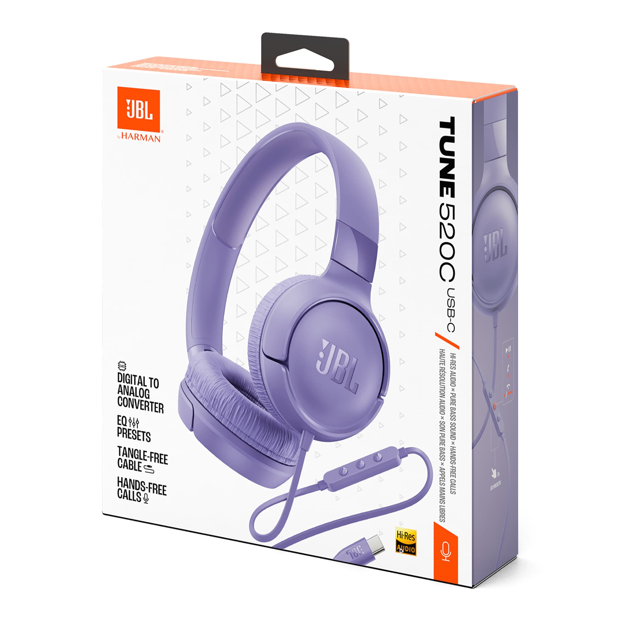Auriculares Cableados Usb C Jbl Tune 520c 32mm - 7