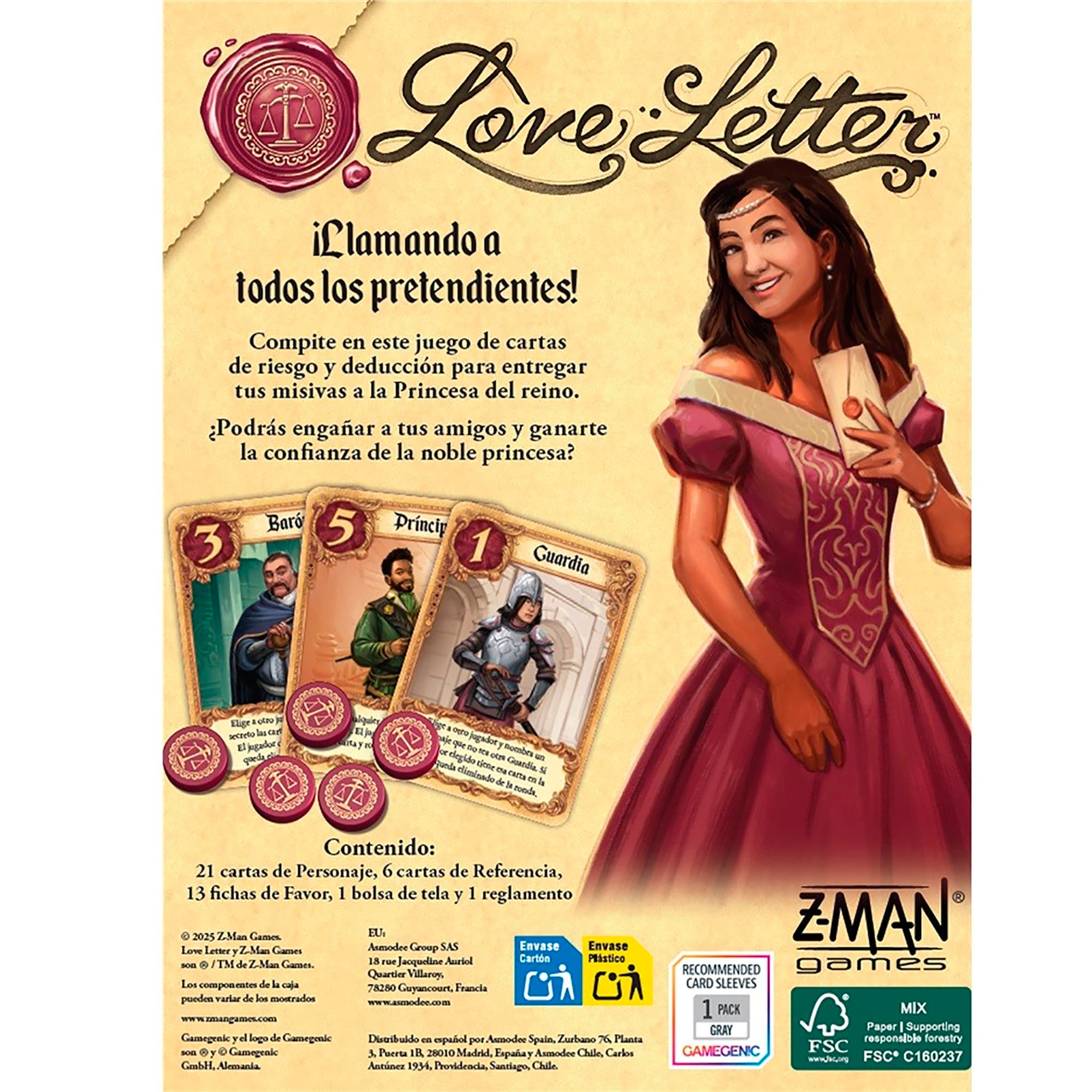 Juego De Mesa Z-Man Games Love Letter +10 - 4