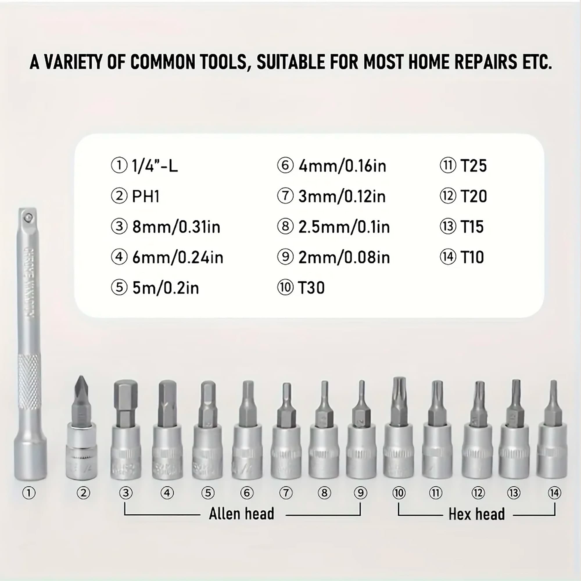 Kit De Herramientas Thinkrider Con Llave Torque Y Puntas Torx Y Allen - 2