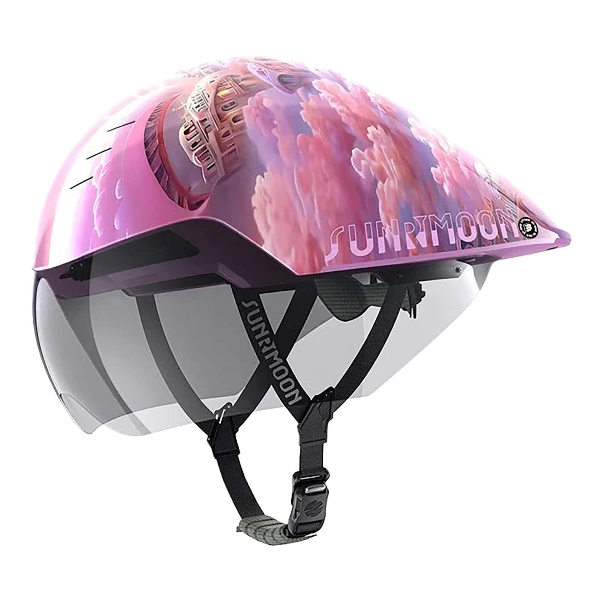 Casco Para Ciclista Con Visor Sunrimoon TT-86 M