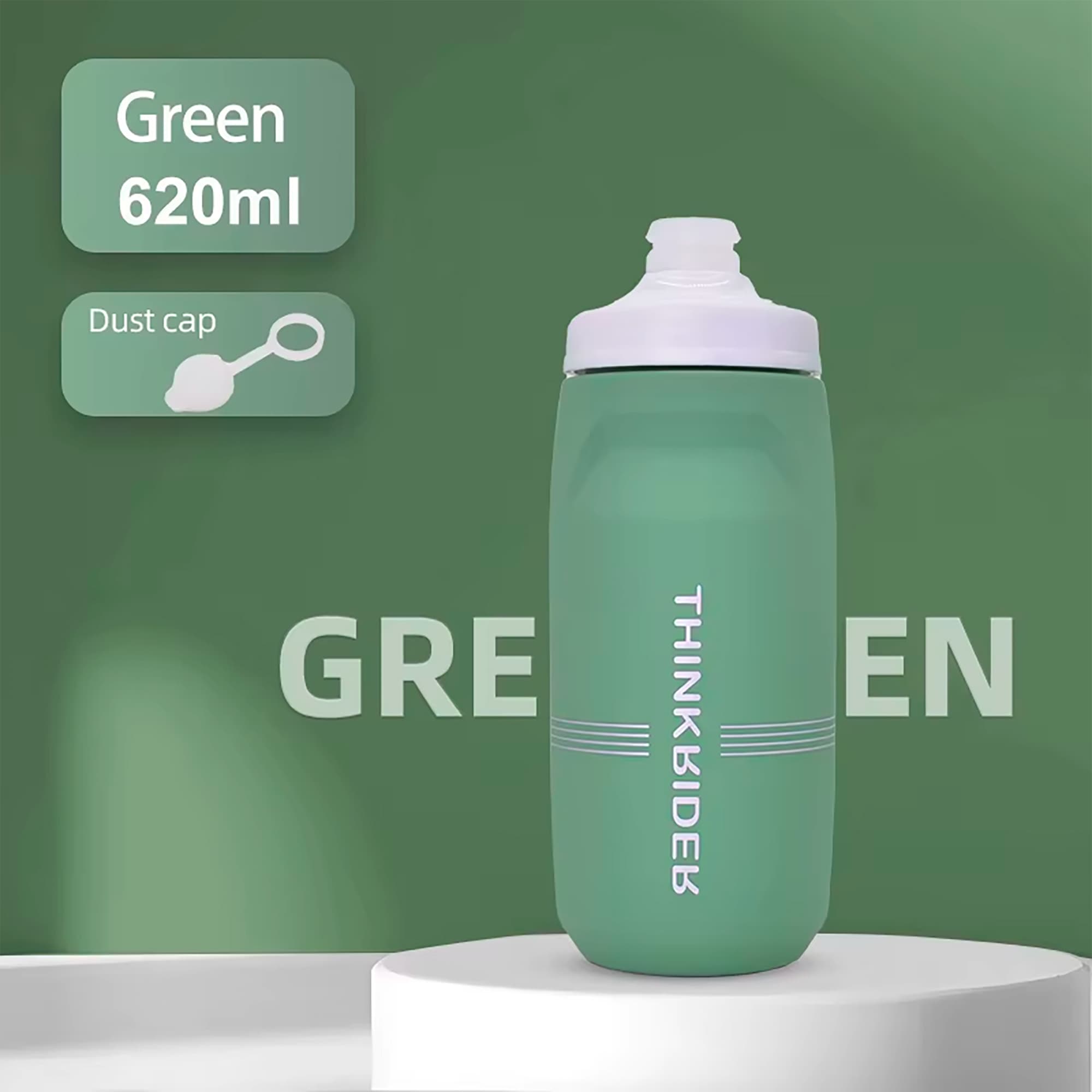 Botella Para Ciclismo Thinkrider 620ml Antideslizante Tapa Con Bloqueo - 2