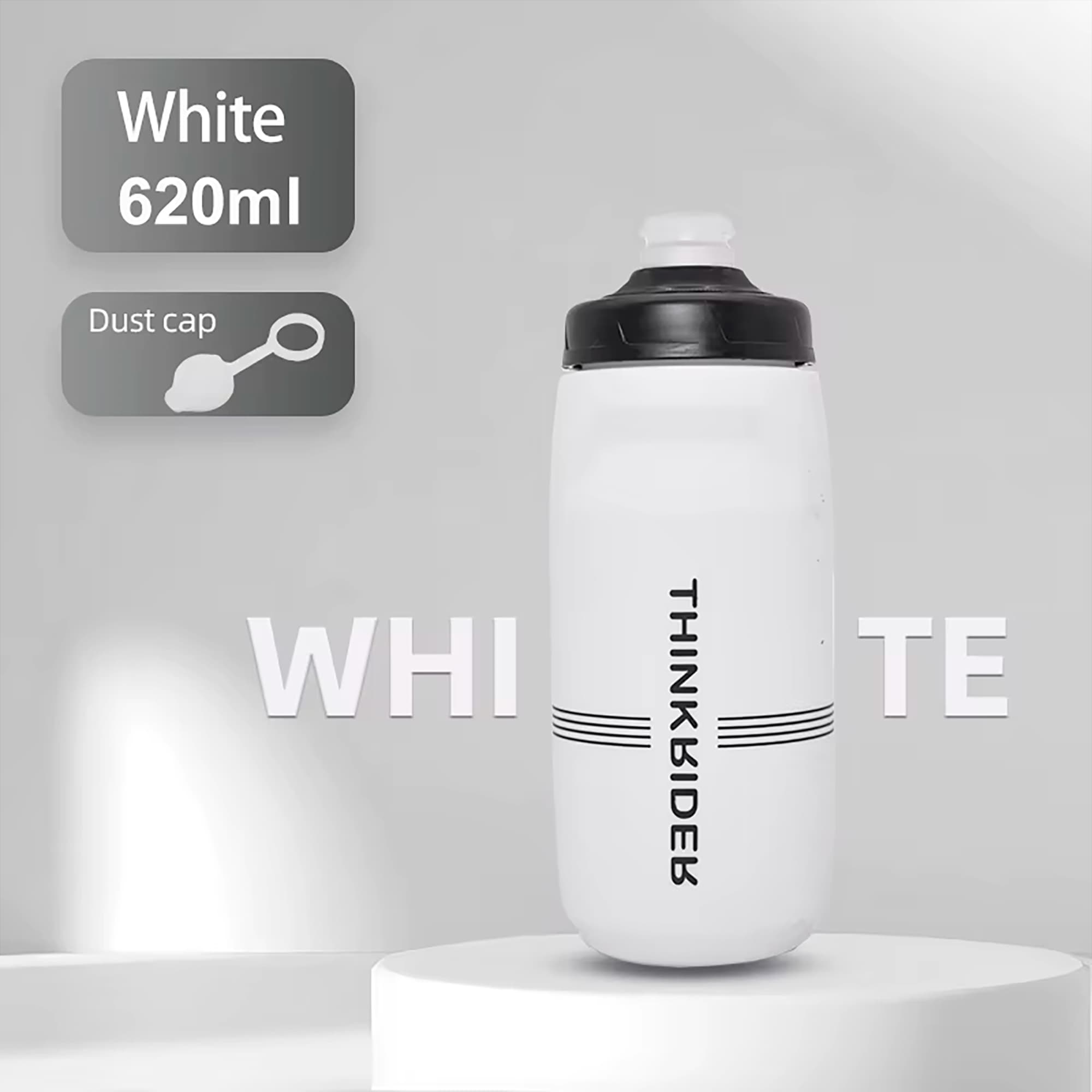 Botella Para Ciclismo Thinkrider 620ml Antideslizante Tapa Con Bloqueo - 2