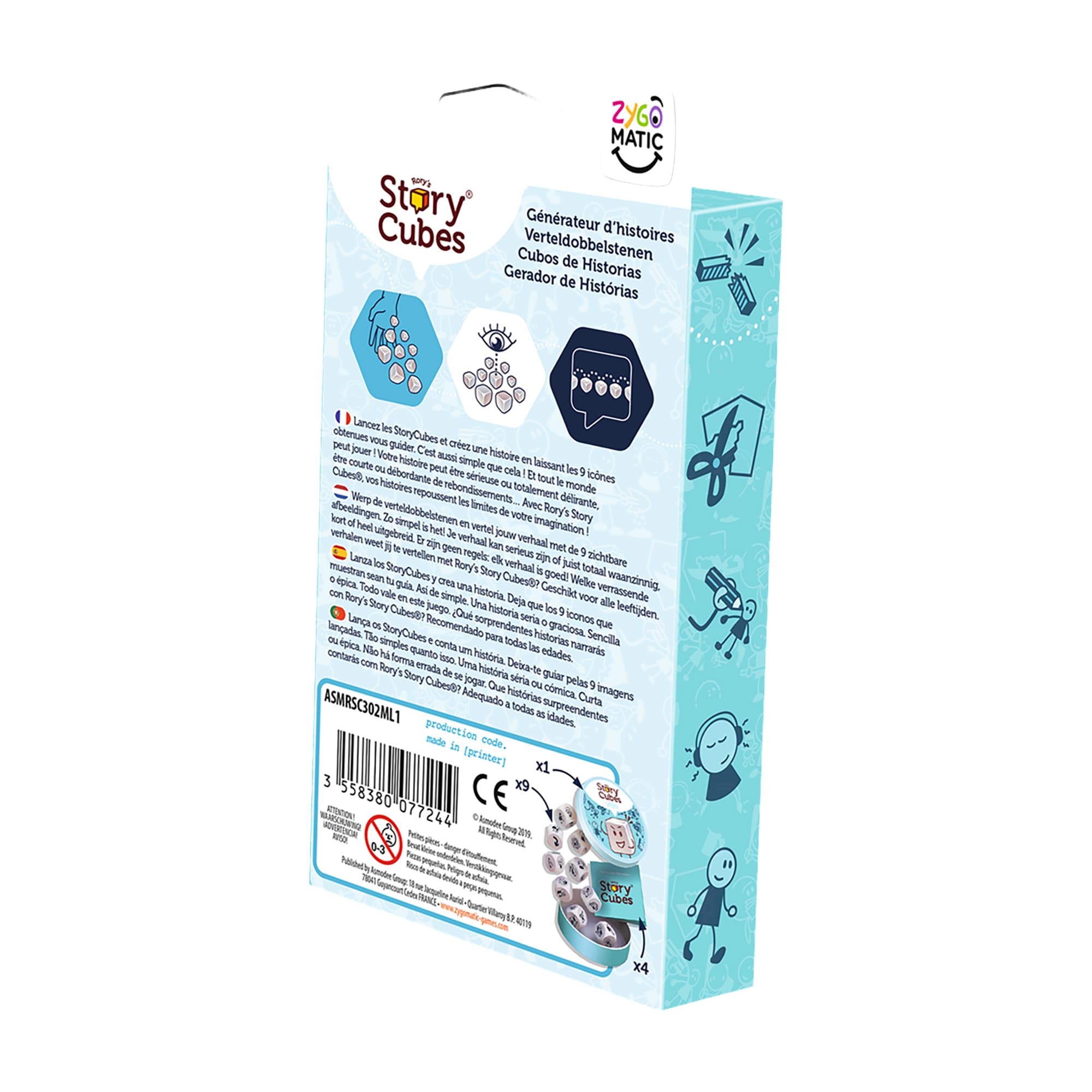 Juego De Mesa Asmodee Story Cubes Acciones +6 - 2