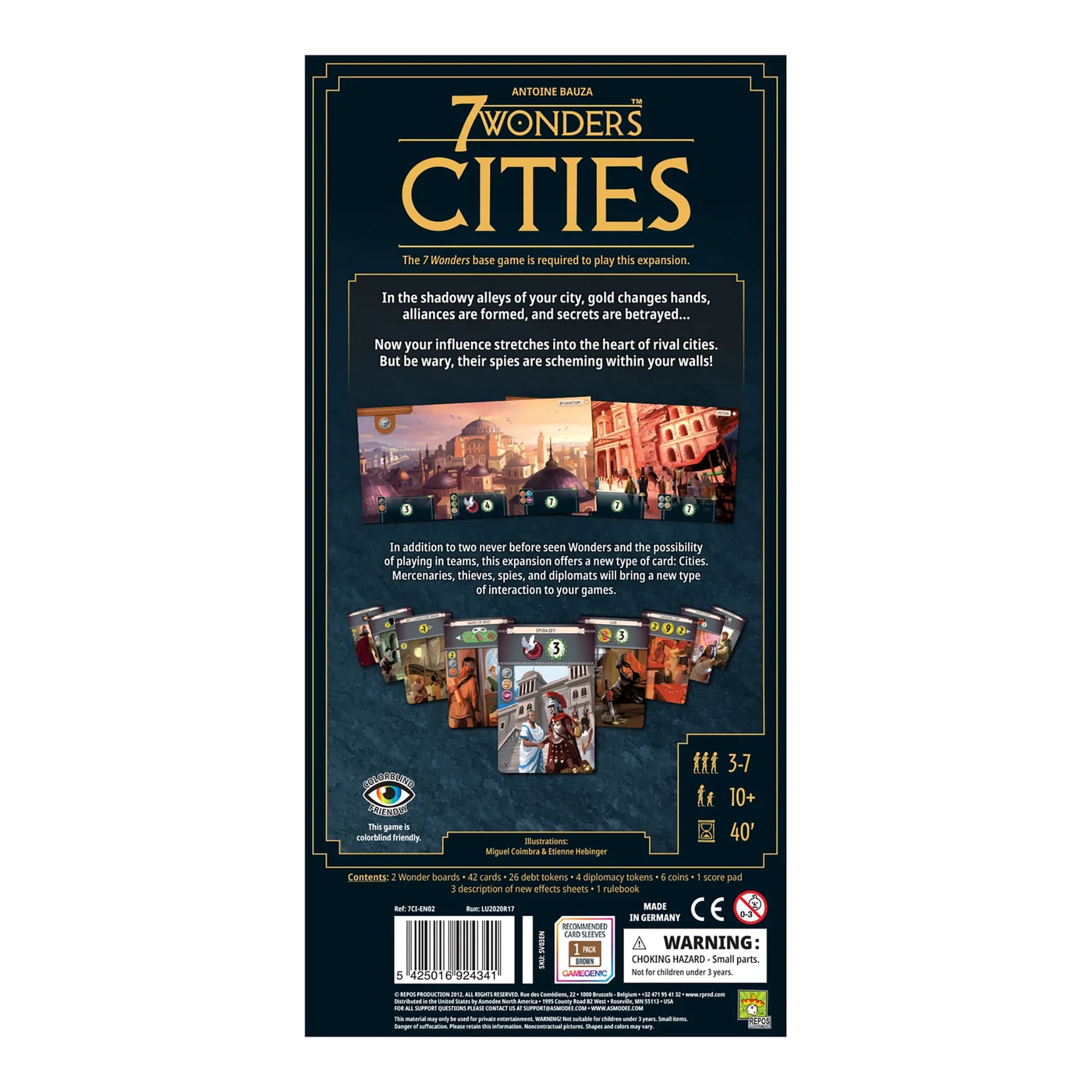 Juego De Mesa Asmodee 7 Wonders: Cities +10 - 2