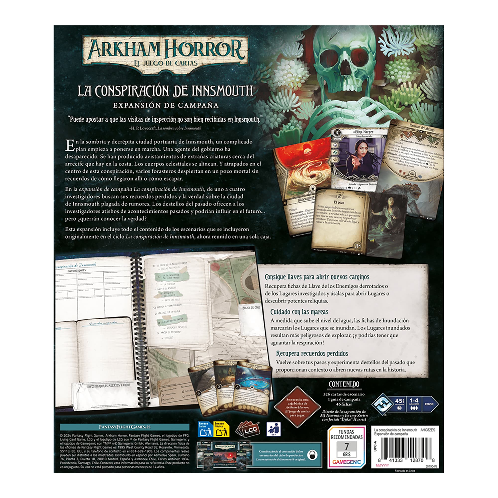 Juego De Mesa Asmodee Arkham Horror Innsmouth +14 - 2