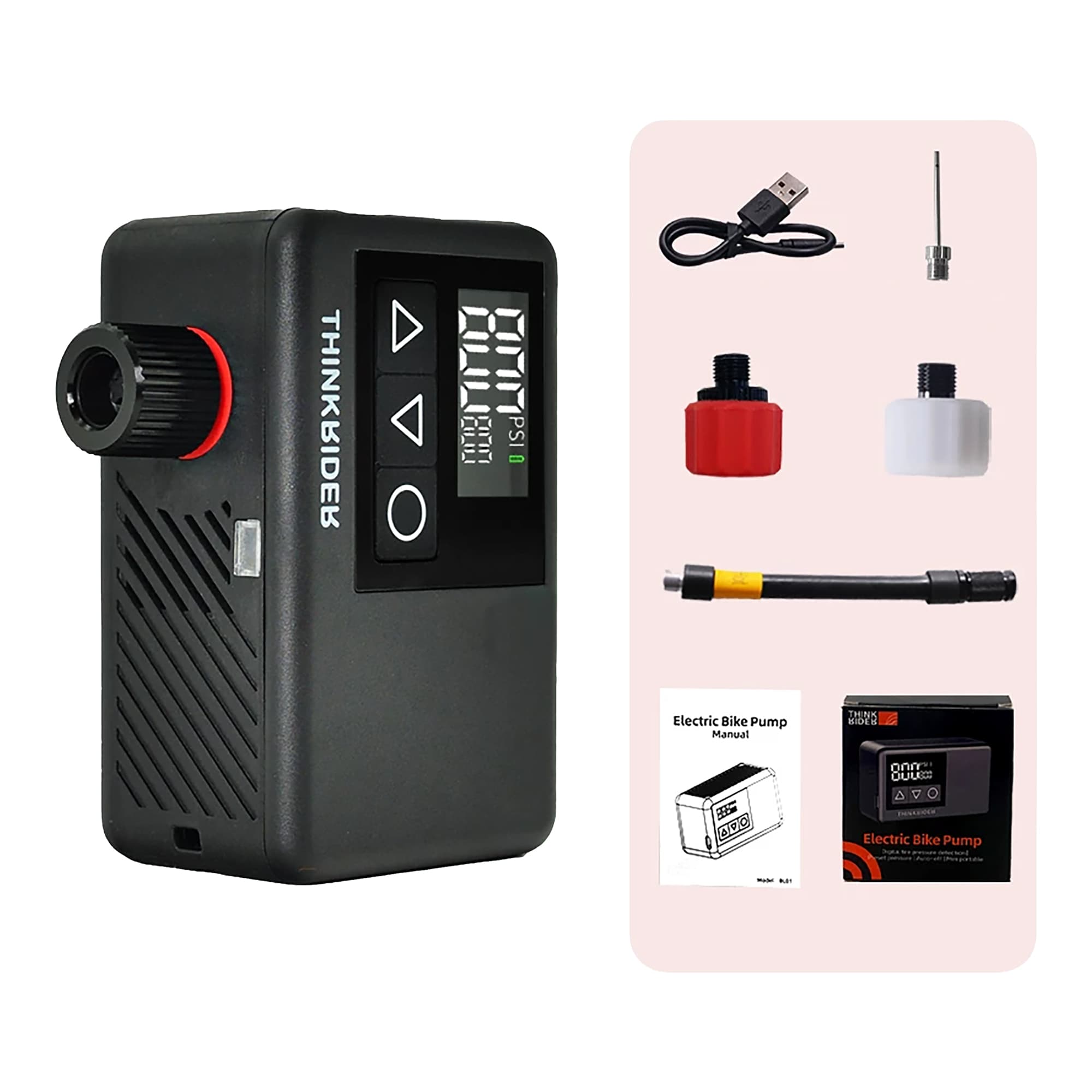 Mini Compresor De Aire Thinkrider 120PSI - 2