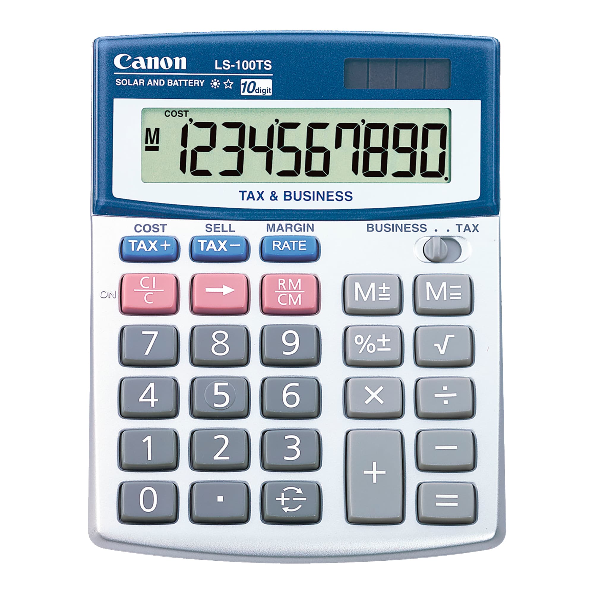 Calculadora De Escritorio Canon Ls-100ts Carga Solar y Batería