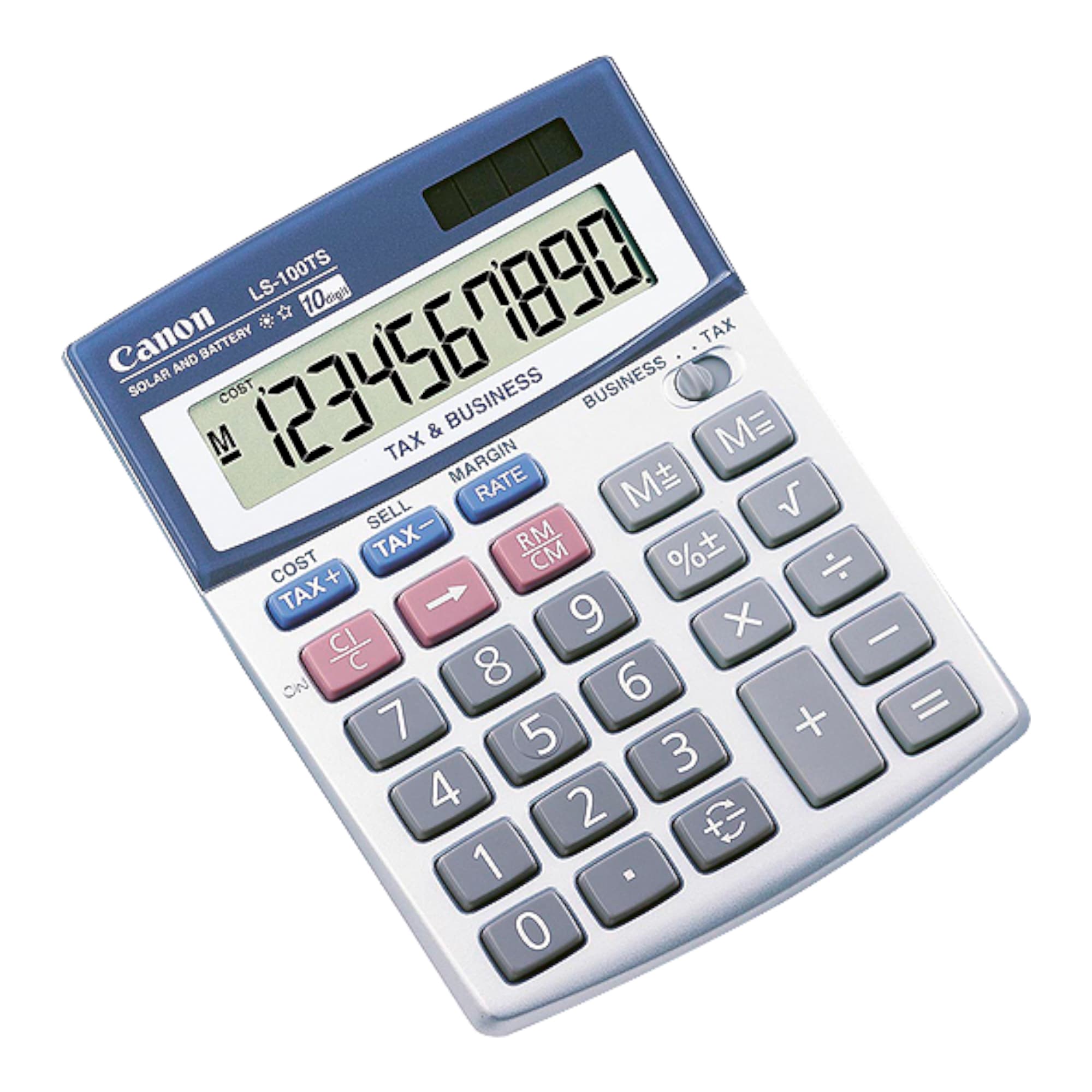 Calculadora De Escritorio Canon Ls-100ts Carga Solar y Batería