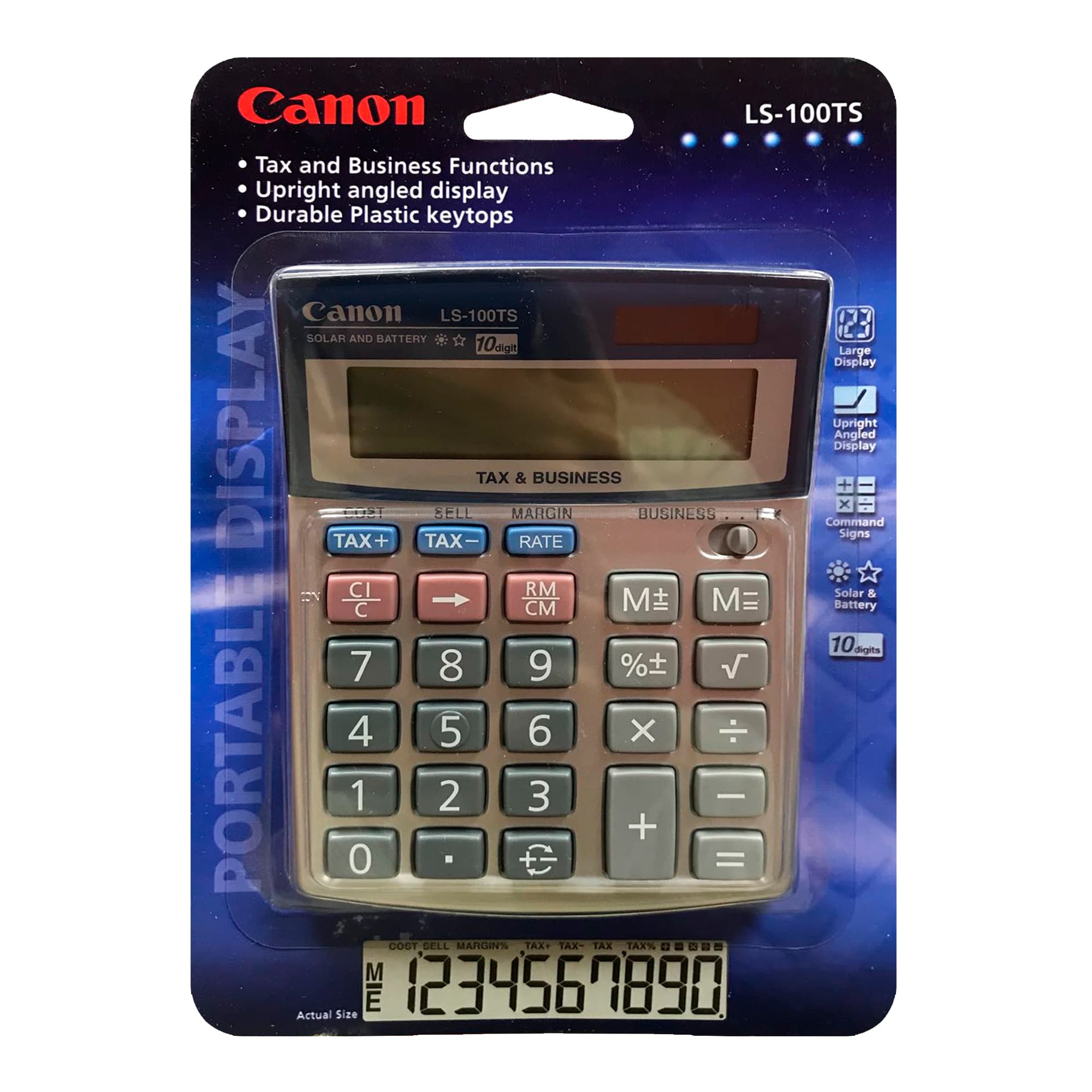 Calculadora De Escritorio Canon Ls-100ts Carga Solar y Batería - 3