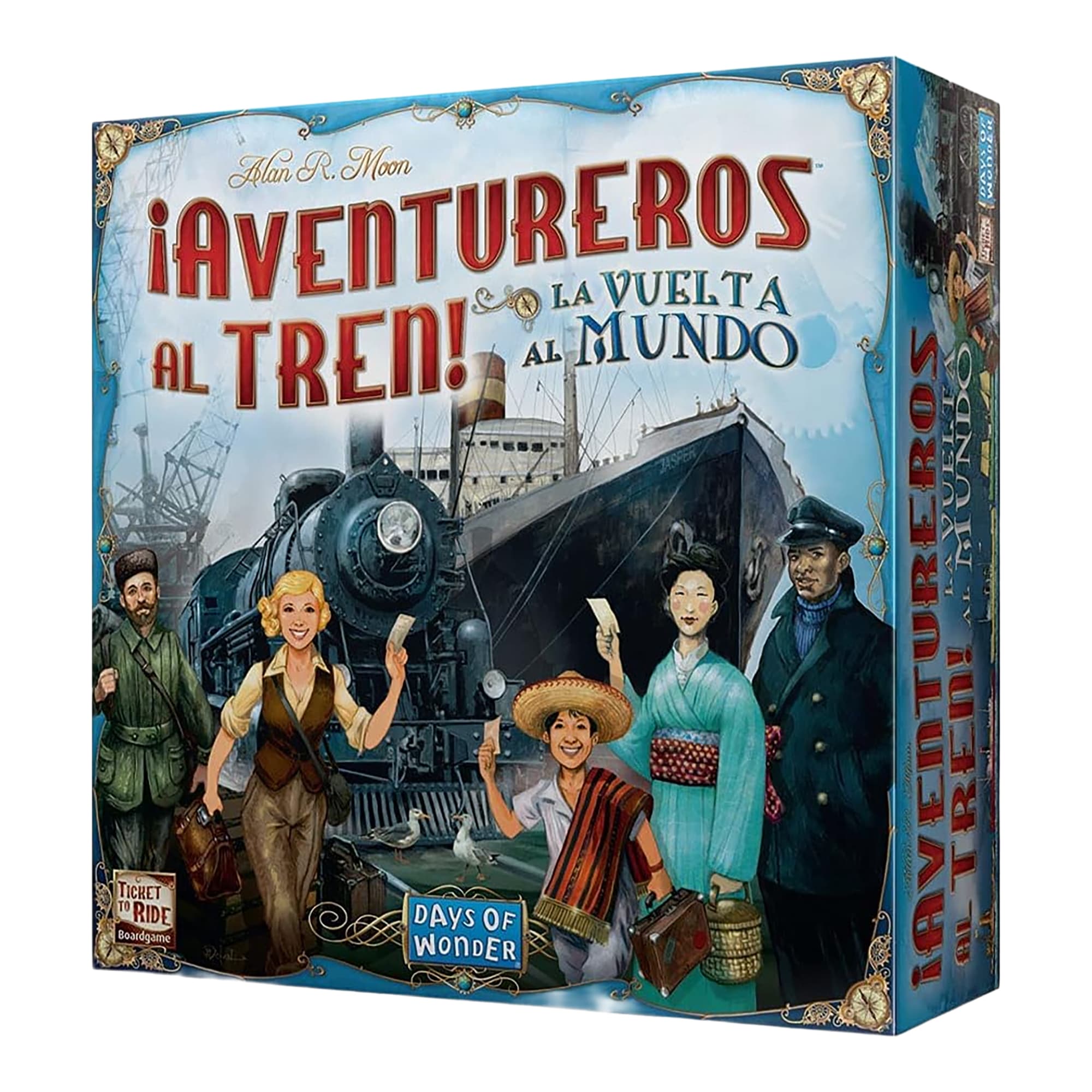 Juego de Mesa Asmodee ¡Aventureros Al Tren! La Vuelta Al Mundo +10