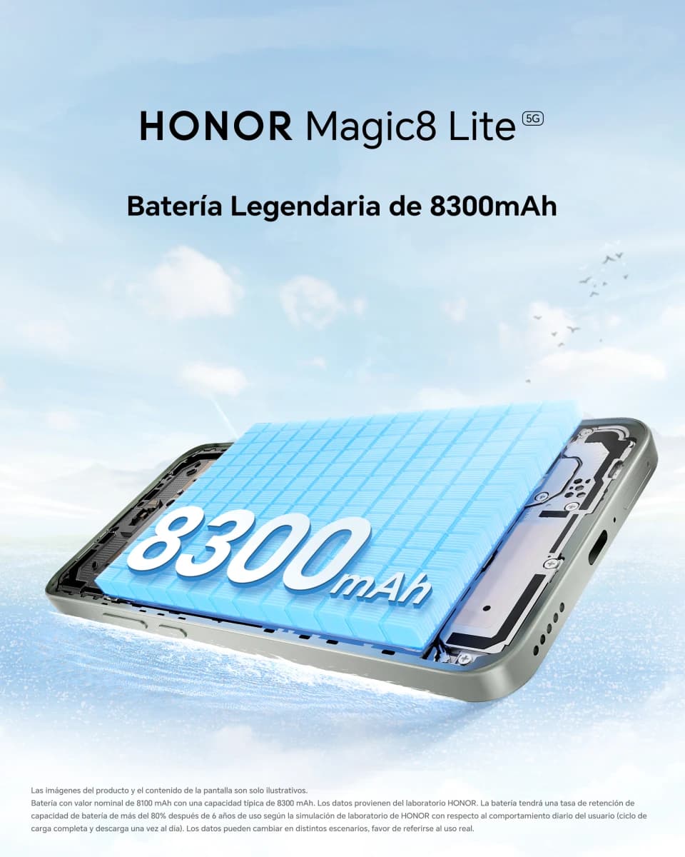 HONOR MAGIC8 LITE 8GB+256GB DUAL CARD OM US - GREEN - 15
