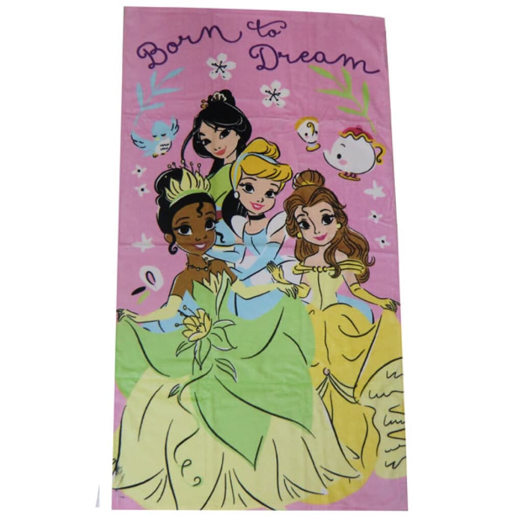 Toalla Infantil Algodón 70 x 130 cm - Princesas Disney - 1
