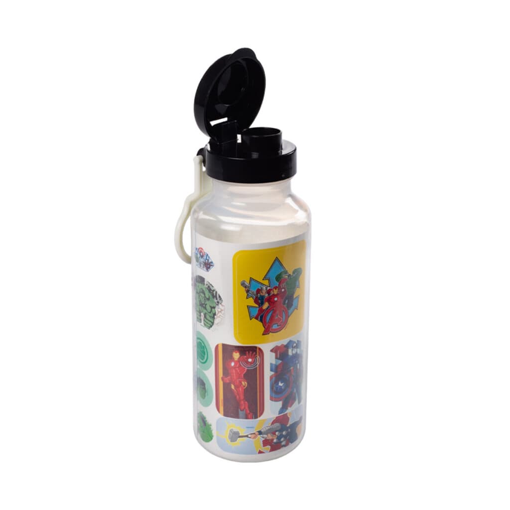 Botella Plástica Fun 600 ml con Adhesivos - Avengers - 1