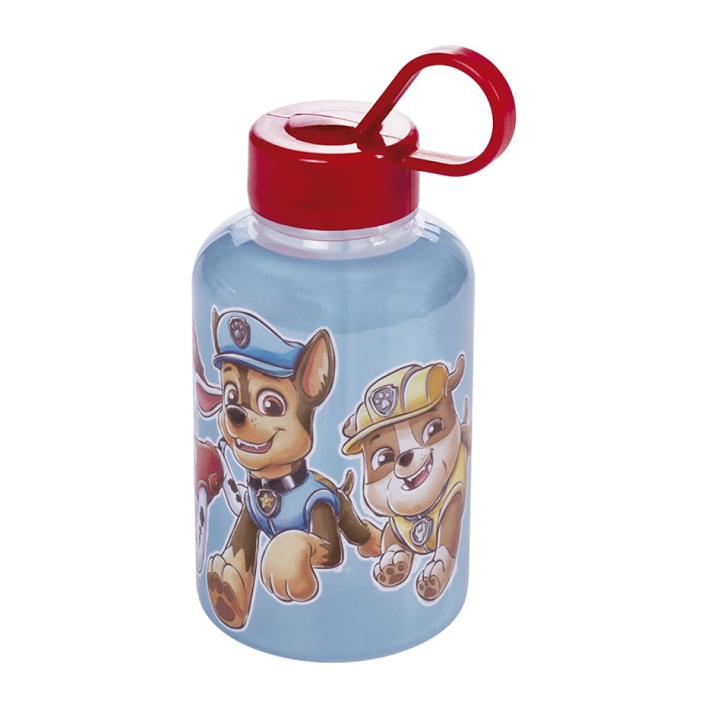 Botella Plástica Paw Patrol 280ml con Agarre - CHASE Y RUBBLE - 1