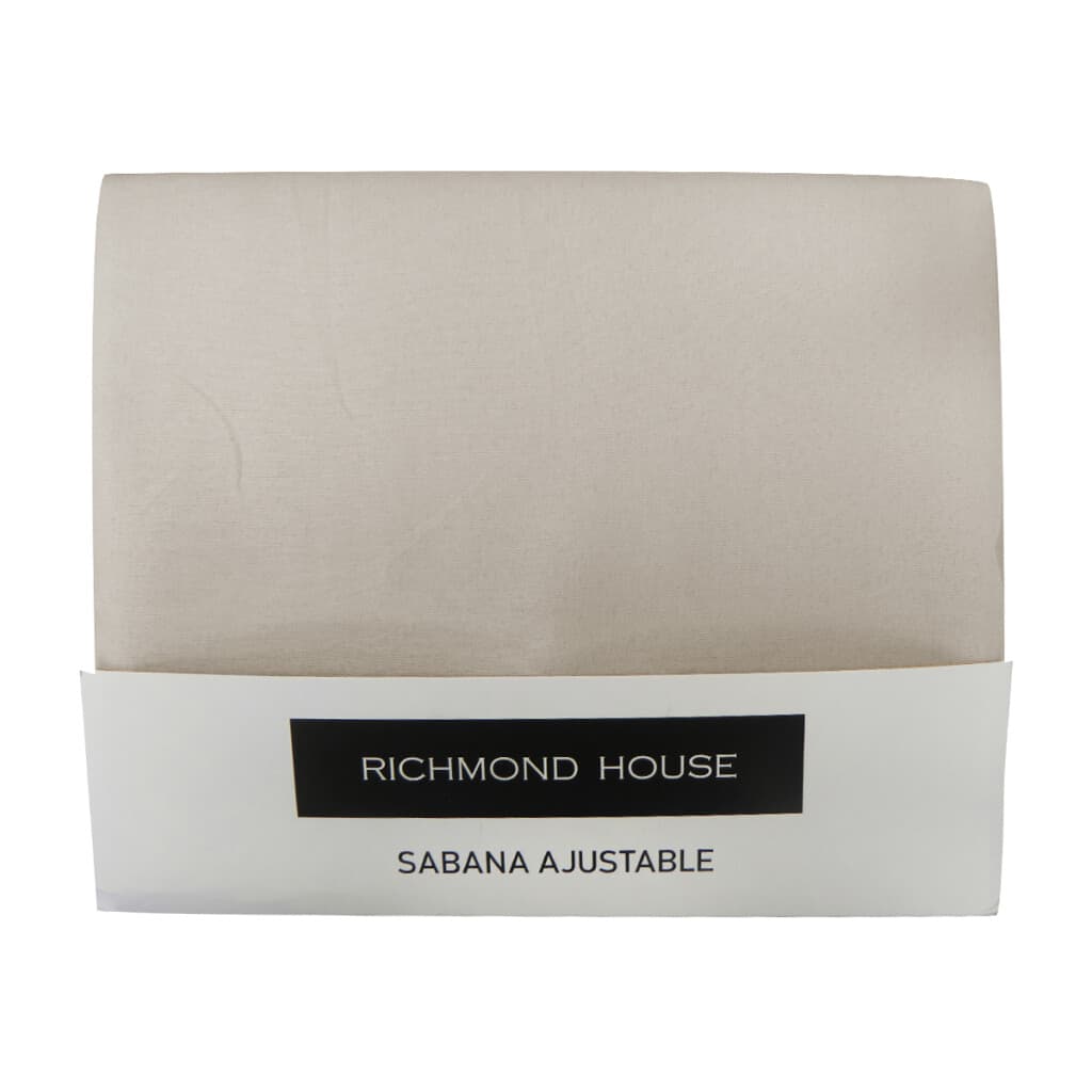 Sábana Ajustable 1 Plaza Richmond House - BEIGE - 2