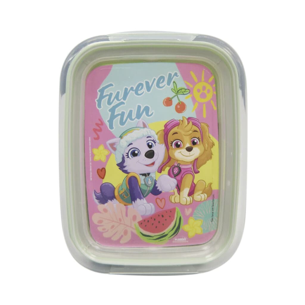 Pote Plástico Paw Patrol Con Traba y División 630 ml - VERDE AGUA - 2