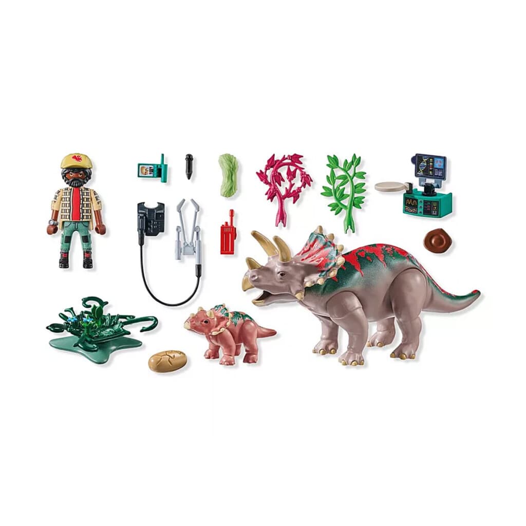Explorador de Dinosaurios Triceratops Playmobil 29 Piezas - 3