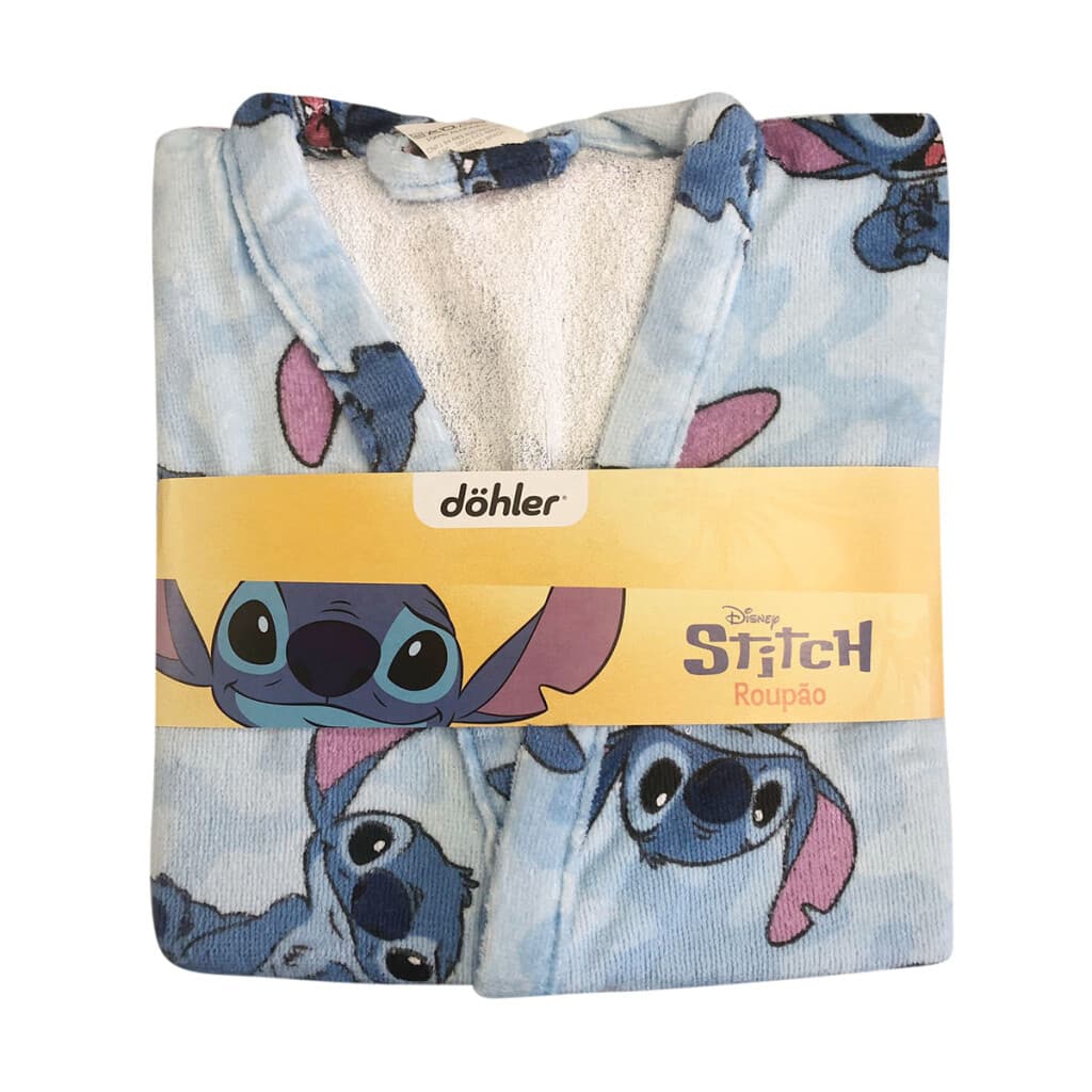 Bata de Baño Infantil Velour Stitch Talle P al G - 2