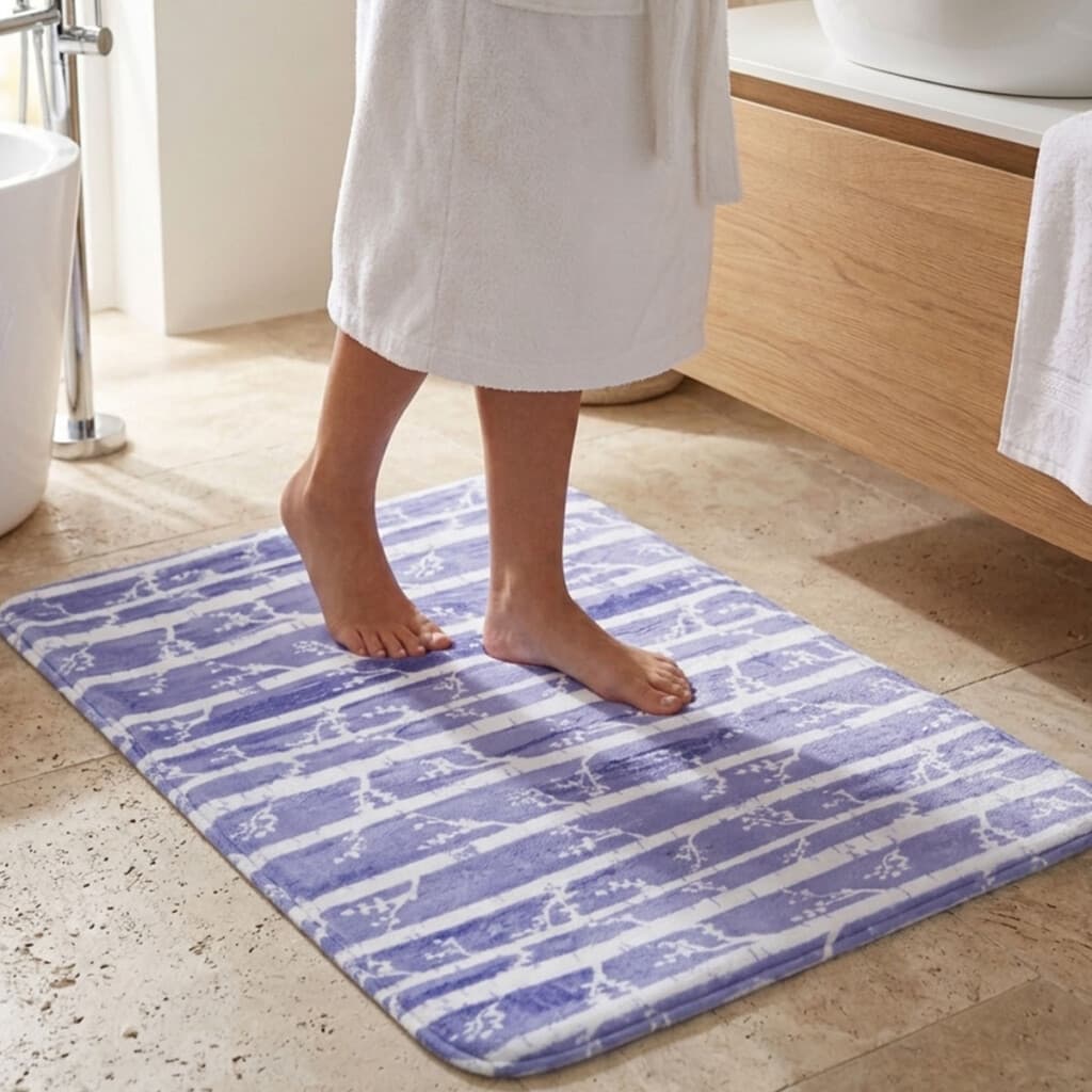 Alfombra Baño con Memoria Home Class 40x60 - 132 ARBOL AZUL - 1