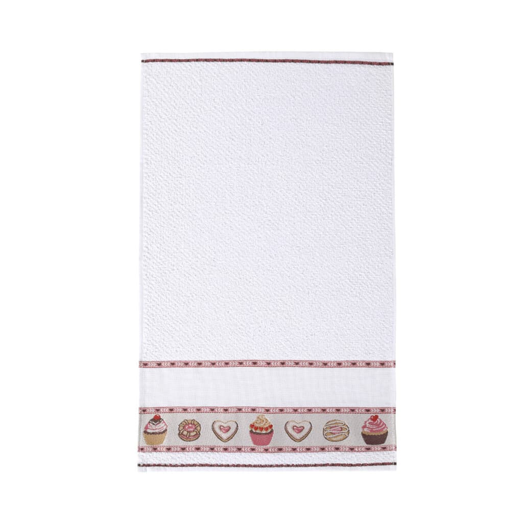 Repasador Jacquard para Bordar Dohler 45 cm x 70 cm - 5391784 DULCES BCO - 2