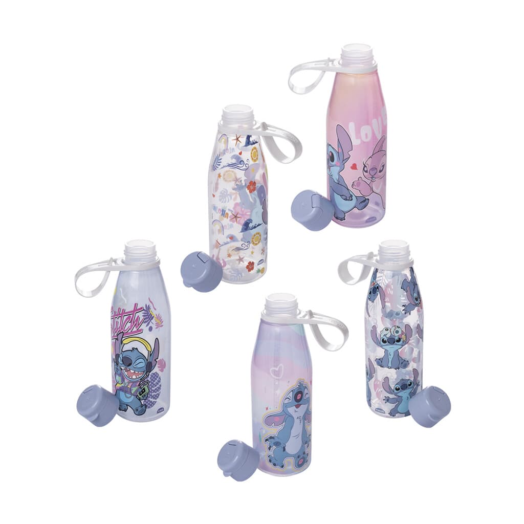 Botella Plástica 530 ml Stitch con Agarre Diseños Surtidos - 3