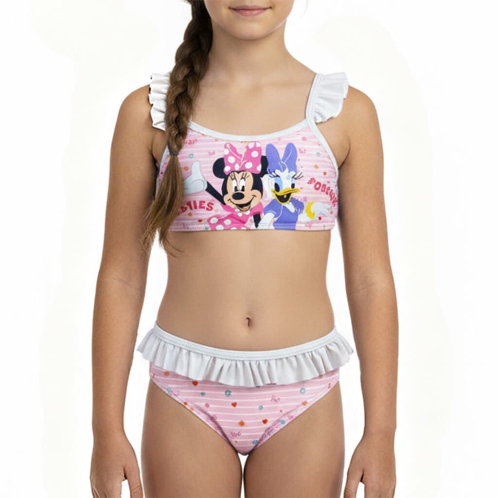 Malla Infantil Bikini 2 Piezas Minnie Talle 2/8 - CORAL - 2
