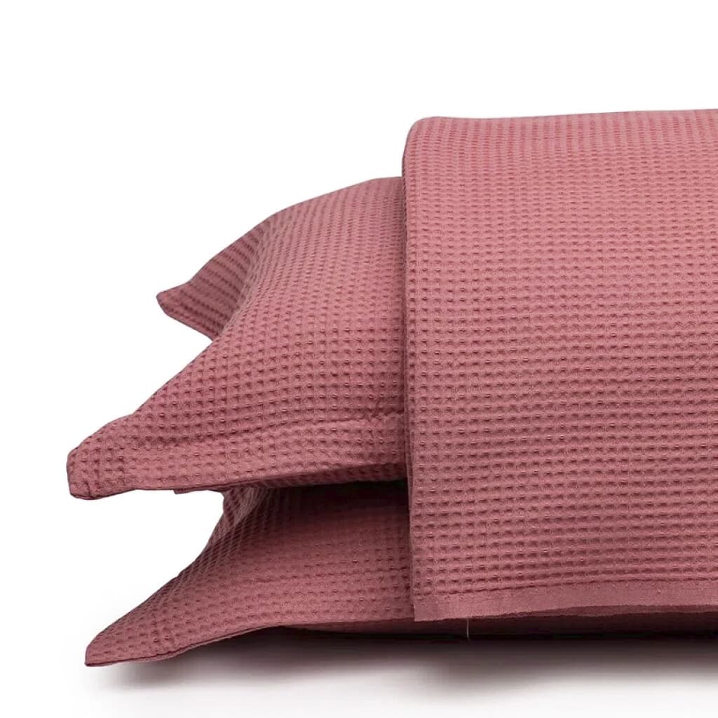 Juego Colcha y Funda Piquet Dohler 1 Plaza 100% Algodón - ROSA - 3