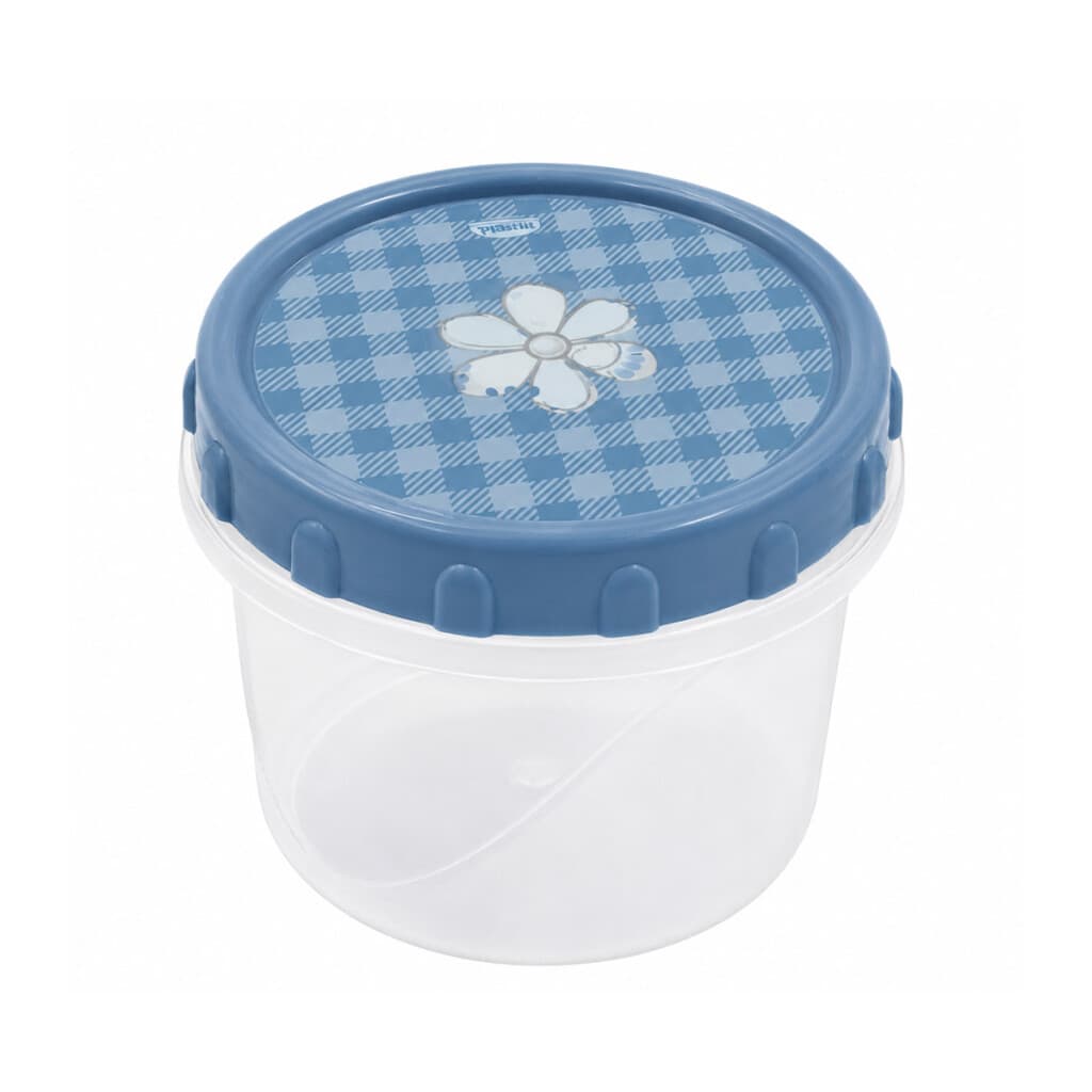 Pote 300ml con Tapa Rosca Diseños Surtidos - Flores Azules - 1