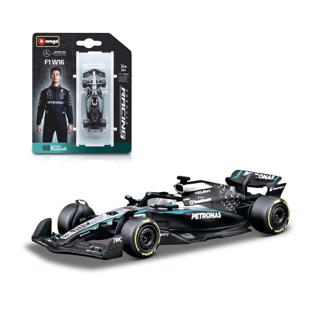 Auto Bburago Formula 1 Mercedes Benz Escala 1:64 - George Russell - 1