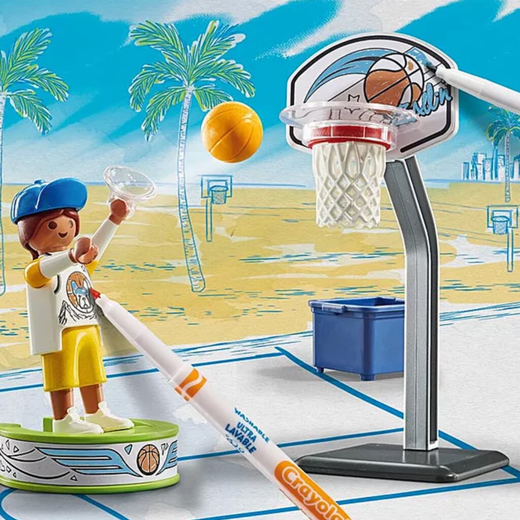 Juegos de Basquetbol para Pintar Playmobil 15 Piezas - 1