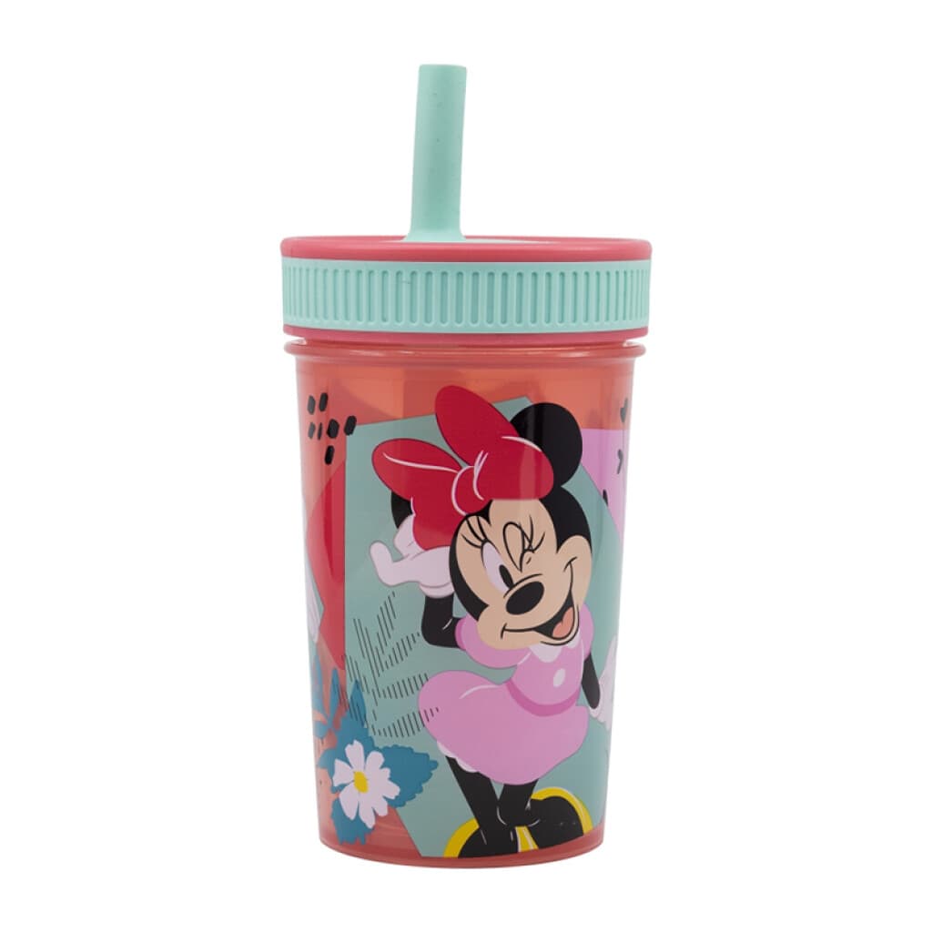 Vaso con Pajita Leak Proof Minnie 420 ml - 1