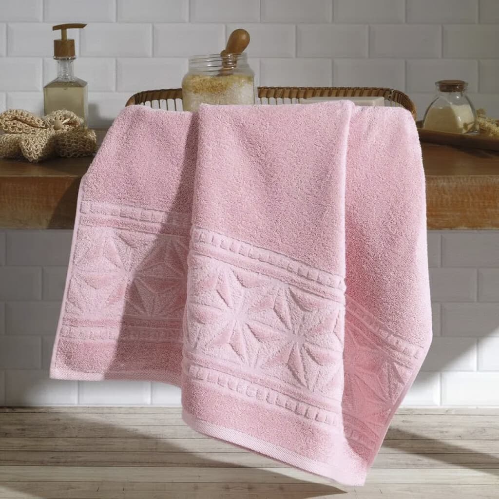 Toalla Baño Comfort Dohler 100% Algodón 70 x 140 cm - 7150-ROSA - 1