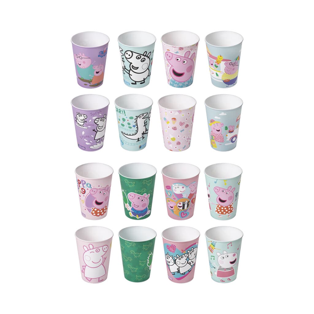 Vaso Plástico 320 ml Peppa Pig Diseños Surtidos - MULTICOLOR/PASTEL - 1