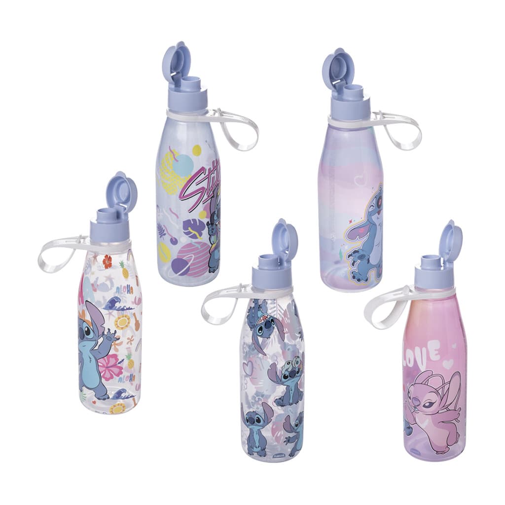 Botella Plástica 530 ml Stitch con Agarre Diseños Surtidos - 2
