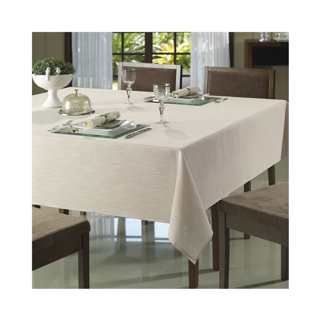 Mantel Dohler Rectangular Clean Passion 200 x 200 cm - BEIGE - 3