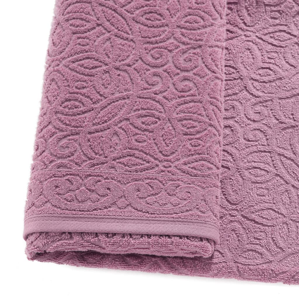 Toalla Baño Dohler Jacquard Provenza 70 x 140 cm 100% Algodón - ROSA OSCURO - 3