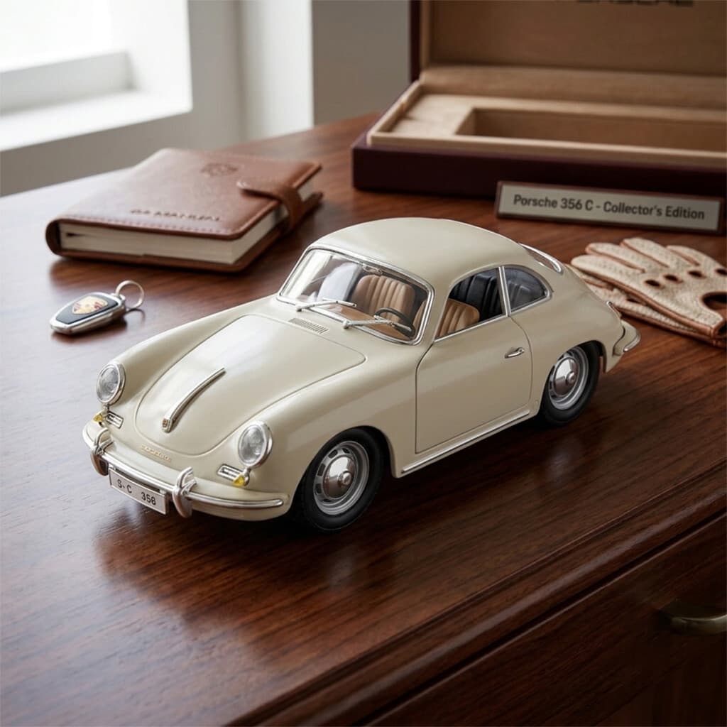 Auto de Colección Bburago Porsche 356B Coupe Año 1961 Escala 1:24 - 1