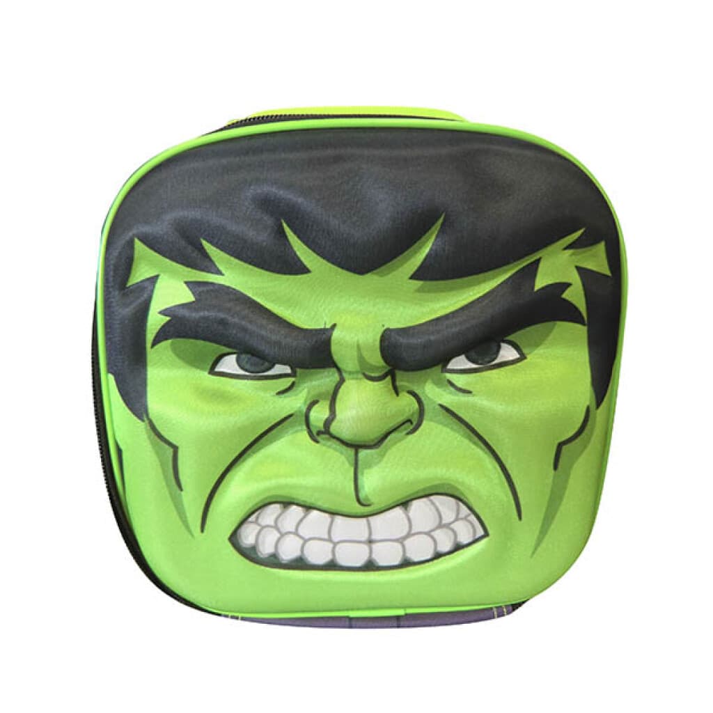 Lunchera térmica Escolar 3D Hulk Marvel Oficial