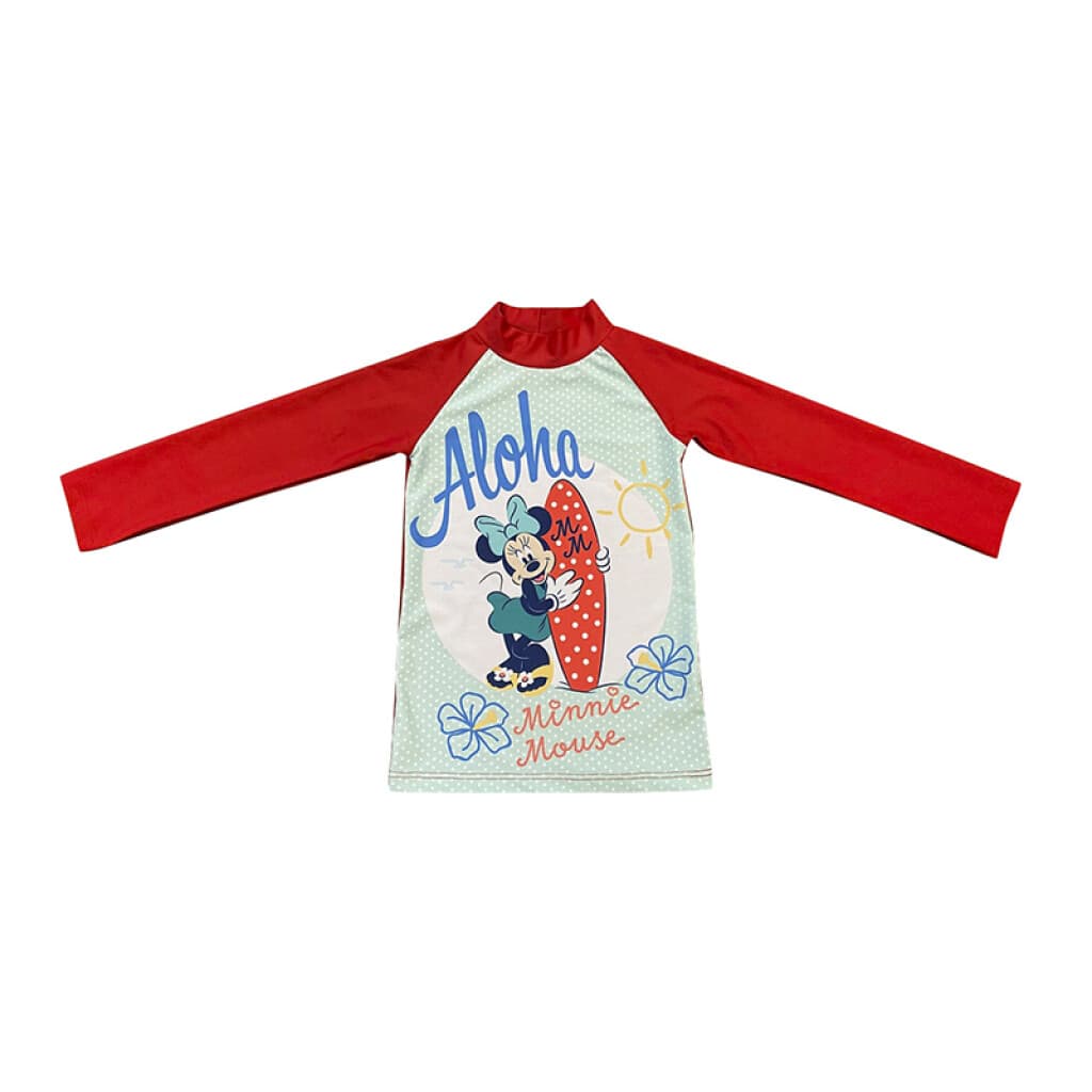 Remera UV Infantil Varios Talles - Minnie Rojo - Talle 10 - 1