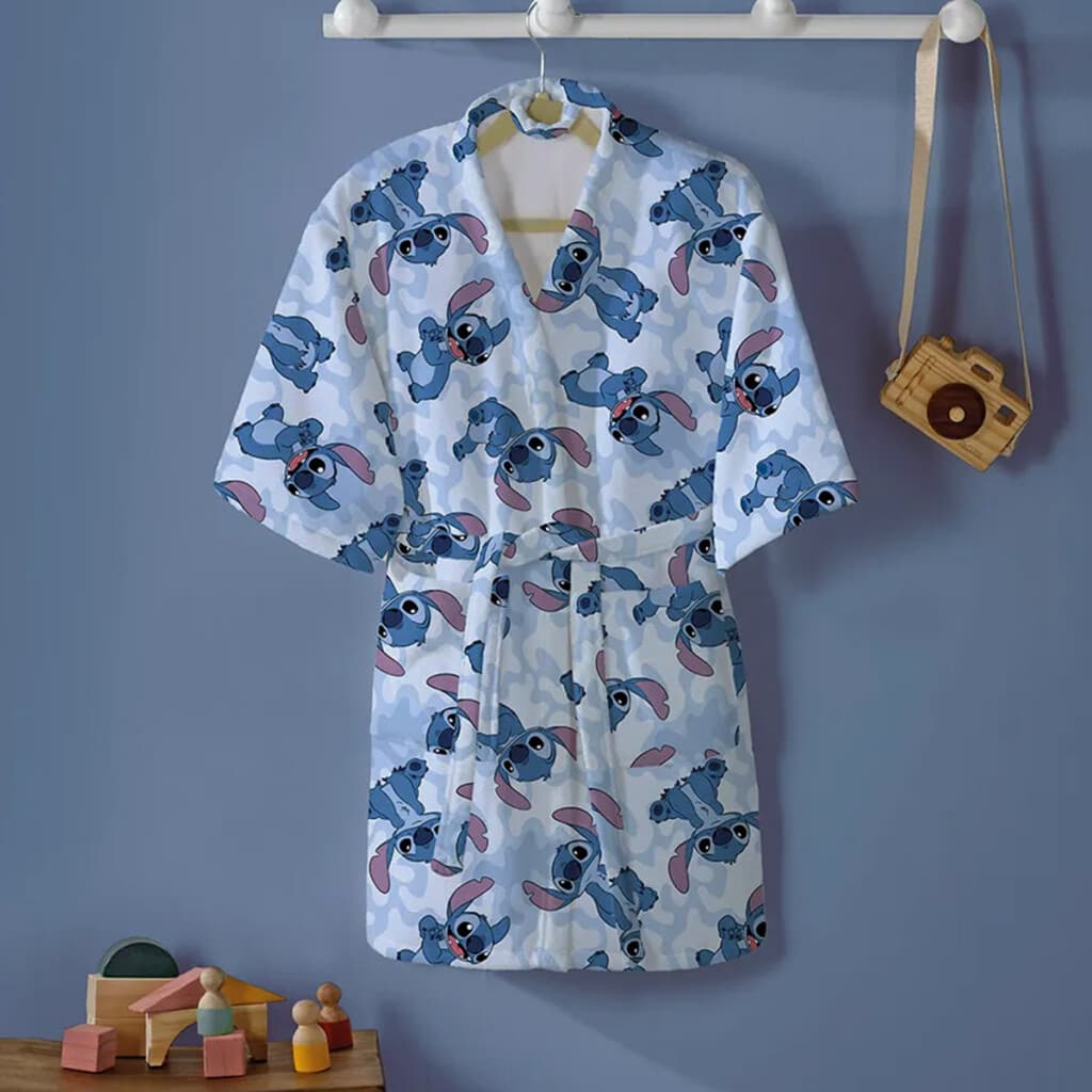 Bata de Baño Infantil Velour Stitch Talle P al G - 1